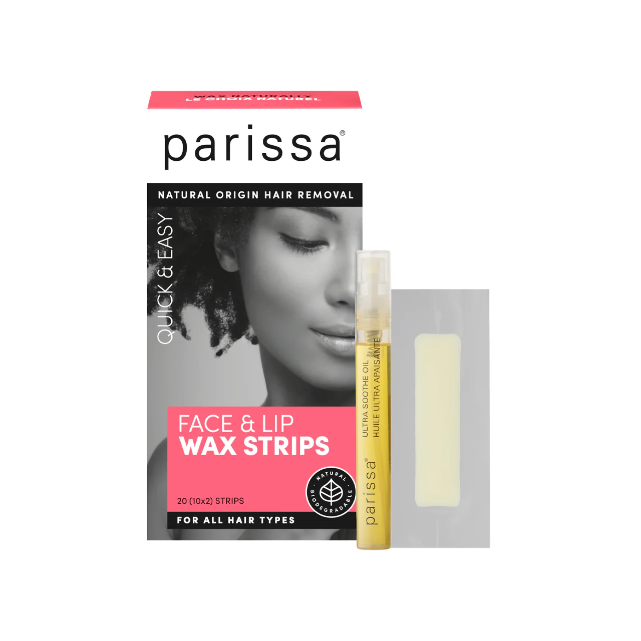 Parissa - Face & Lip Wax Strips for All Hair Types | 20 Strips