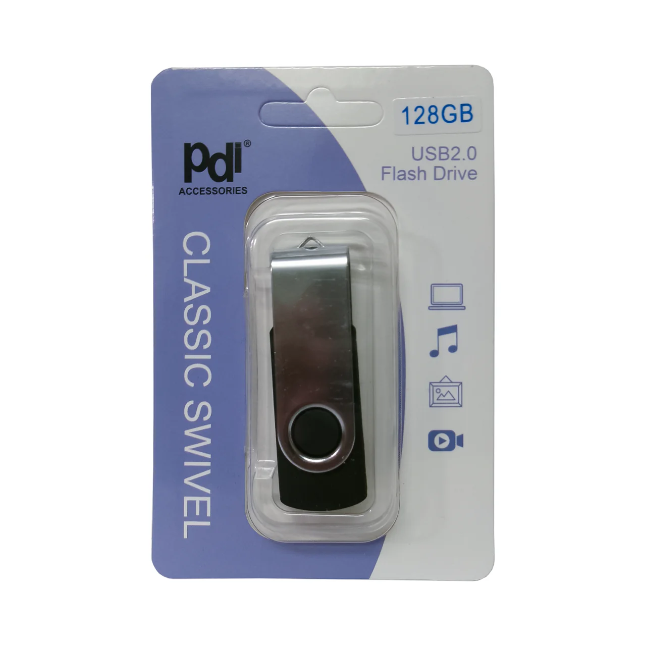 Pdi Accessories - Classic Swivel USB 2.0 Flash Drive | 128 GB - Image 2