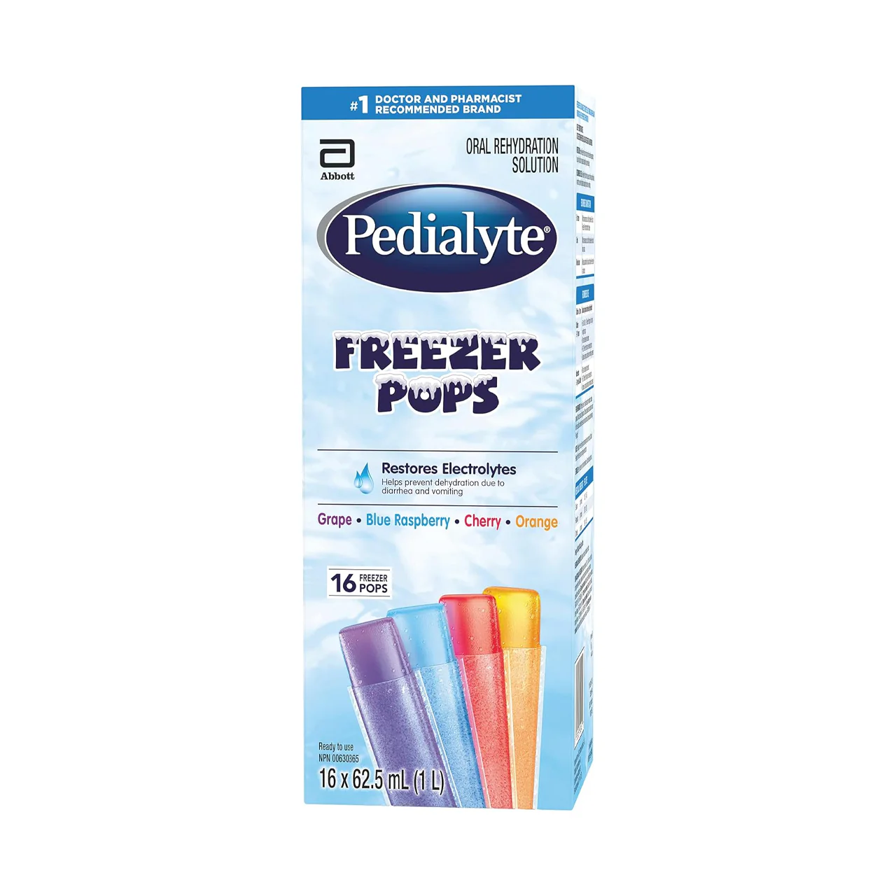 Pedialyte - Freezer Pops Oral Rehydration Solution | 16 Freezer Pops