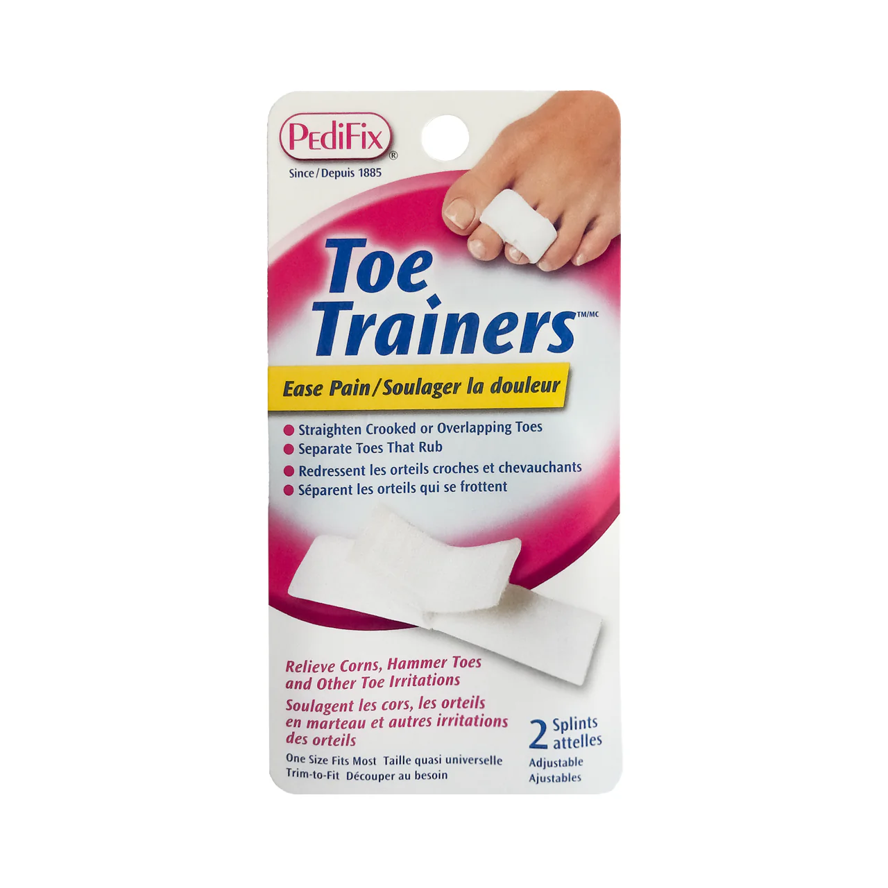 Pedifix - Toe Trainers - One Size Fits Most | 2 Splints