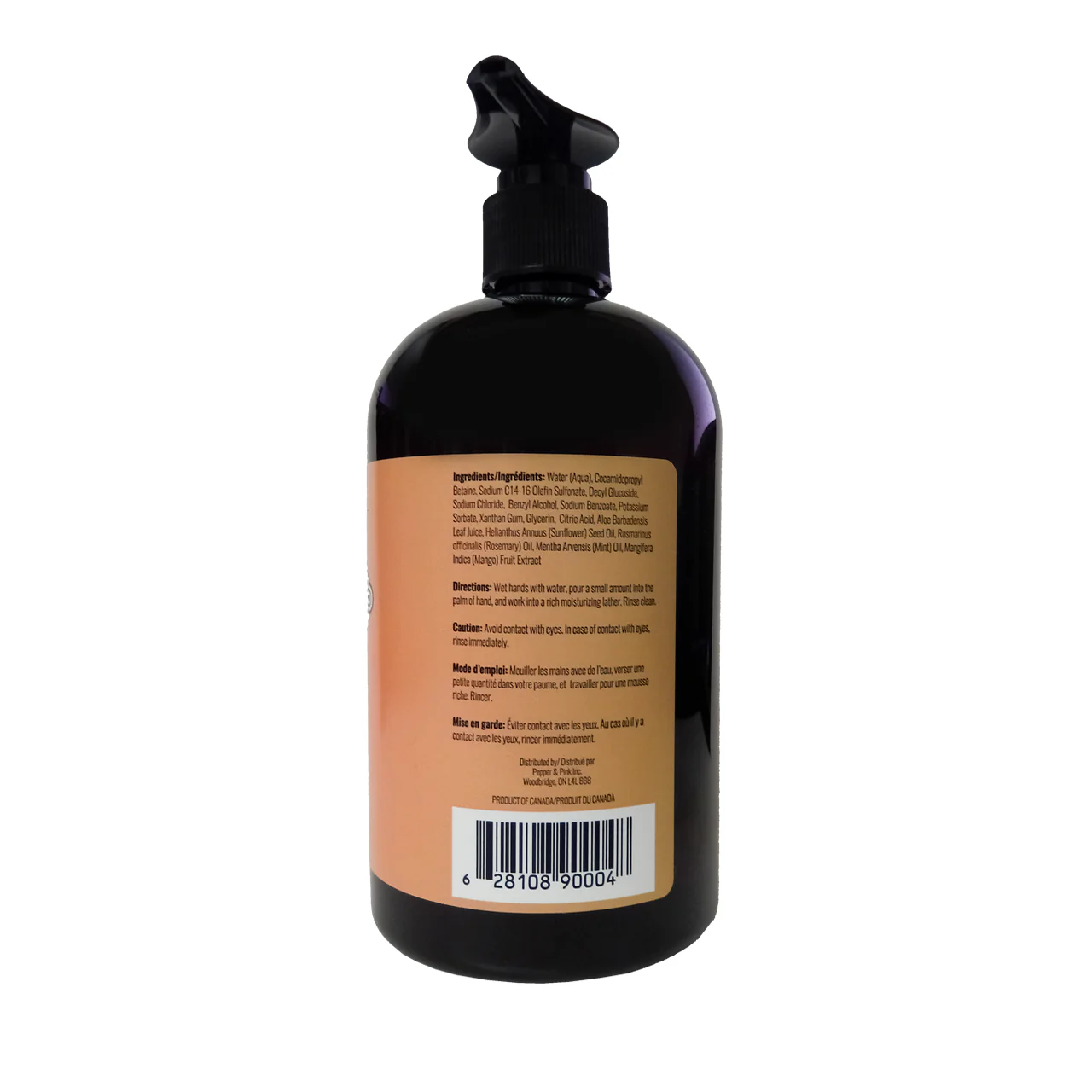 Pepper & Pink - Hand Soap - Rosemary, Mint and Mango | 453 mL - Image 2