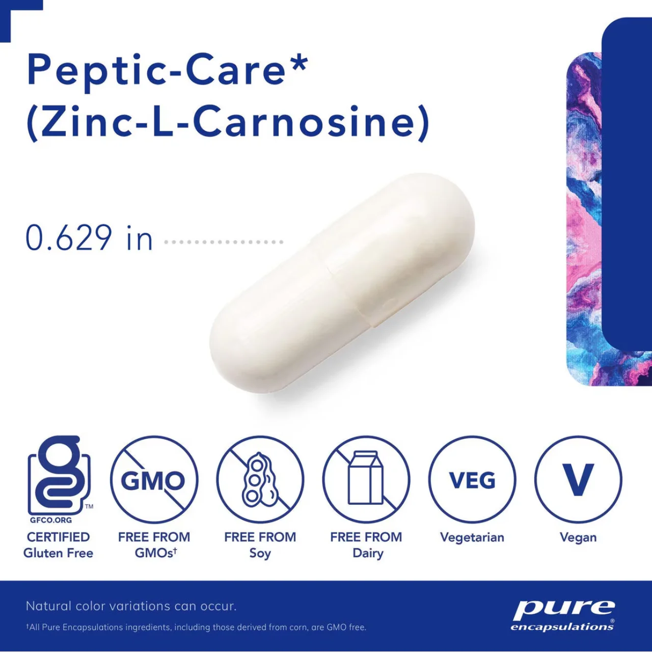 Pure Encapsulations - Peptic-Care (Zinc-L-Carnosine) | 60 CapsulesĀ - Image 3