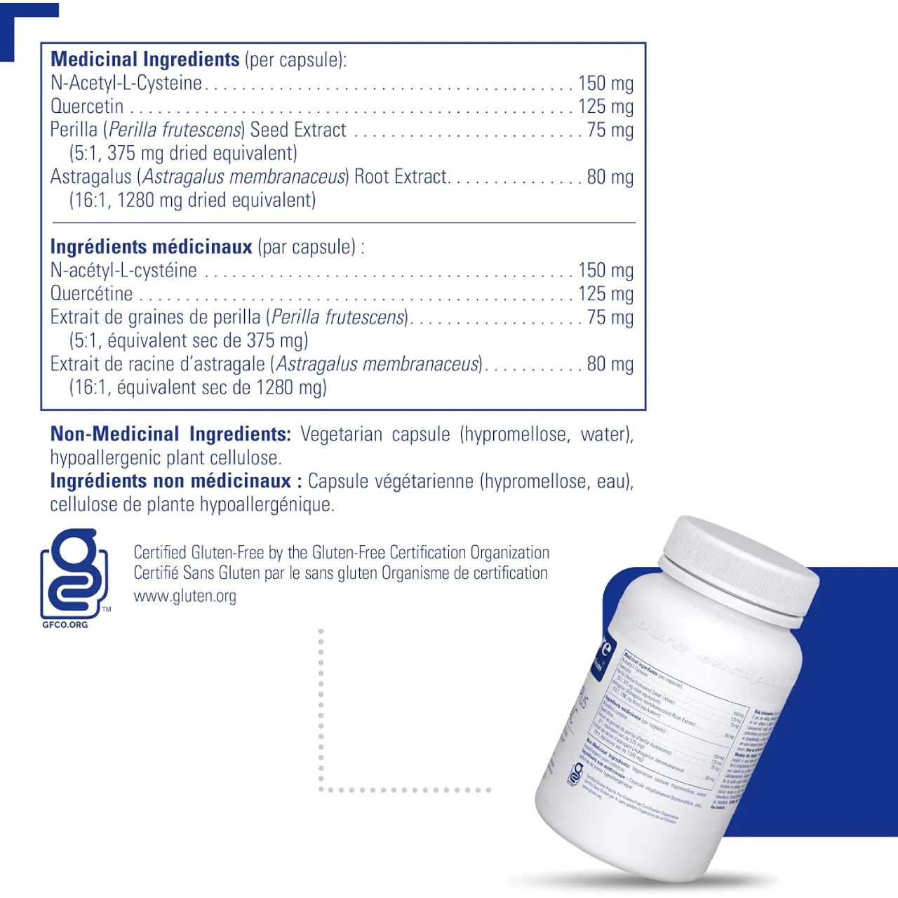 Pure Encapsulations - Perilla Plus w/ NAC | 120 Capsules - Image 2