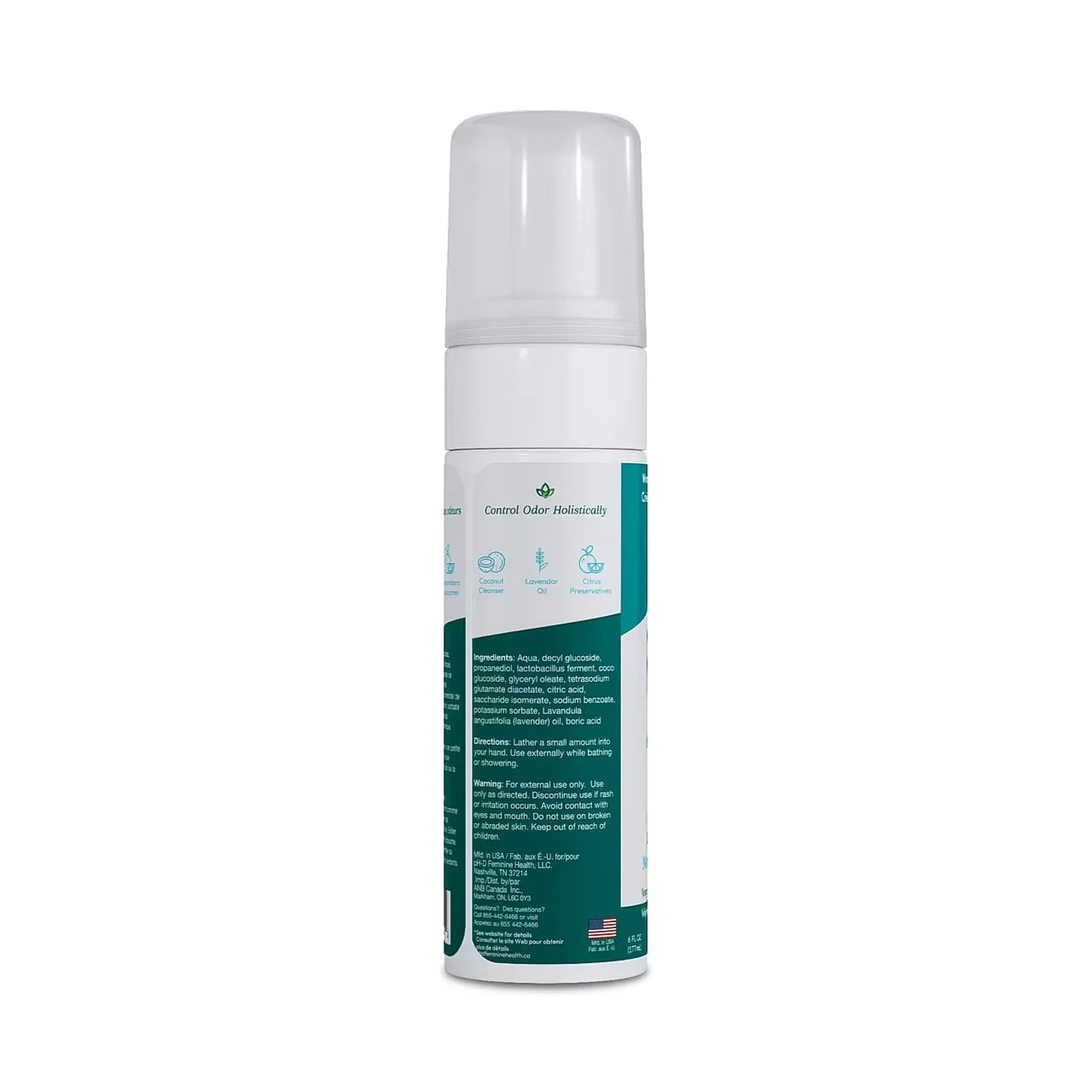 pH-D Feminine Health - Boric Acid Sensitive Foam Wash | 177 mL - Image 2