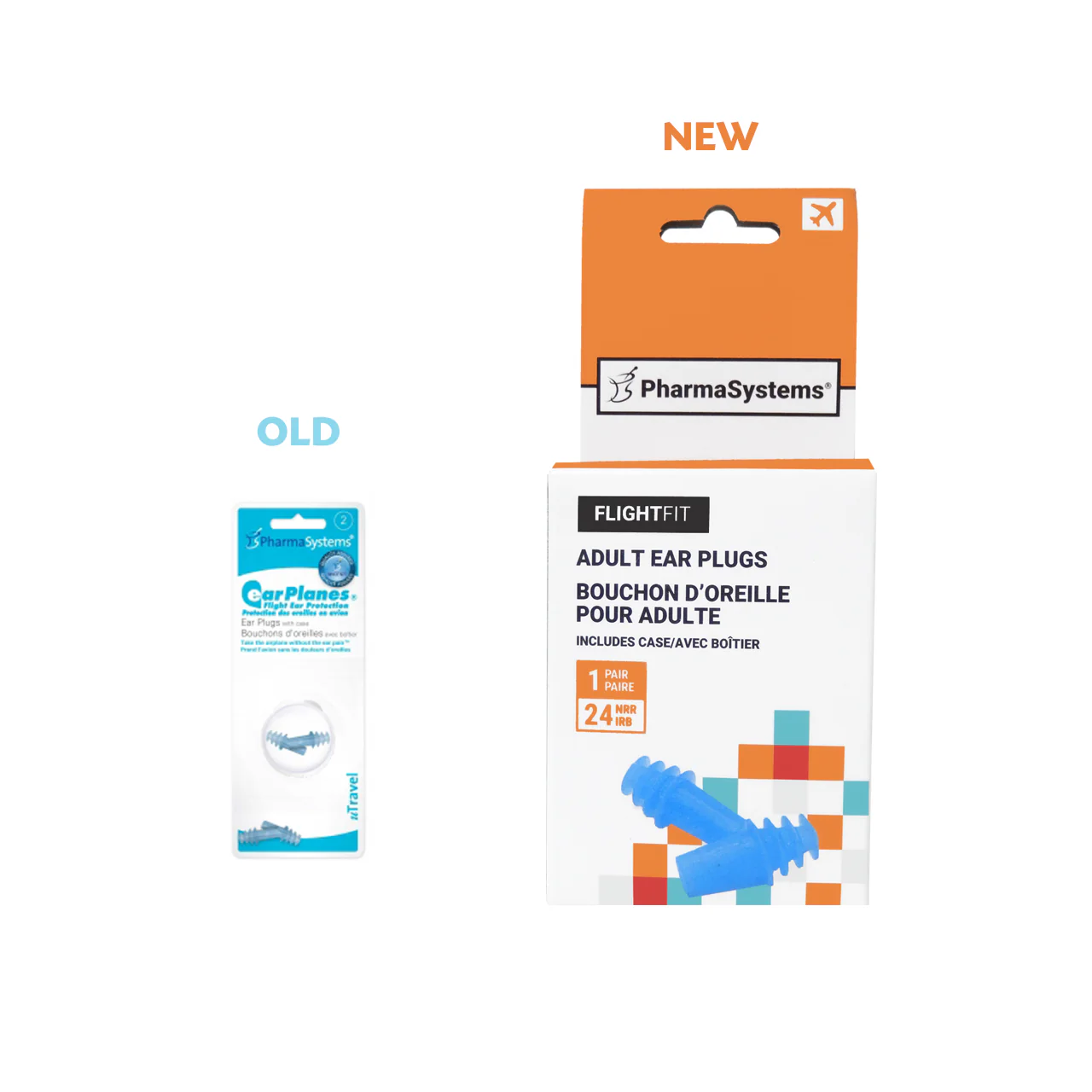 PharmaSystems - Adult Ear Plugs + Case 24 NRR | 1 Pair - Image 2