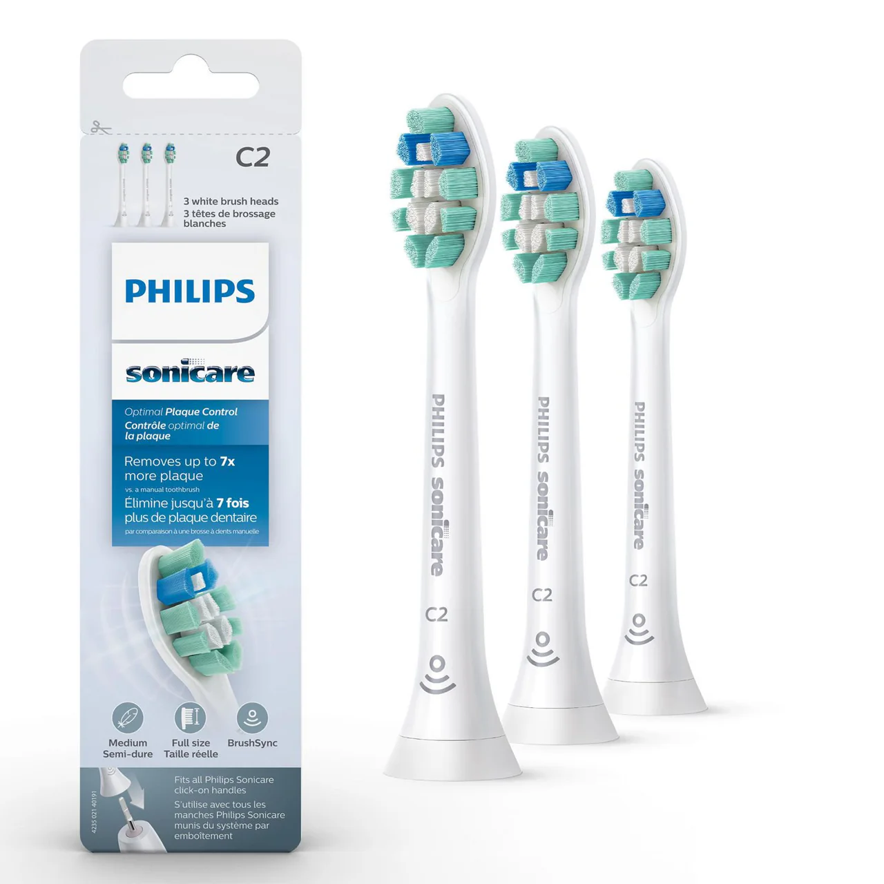 Philips - Sonicare C2 Optimal Plaque Control | 3 Brush Heads
