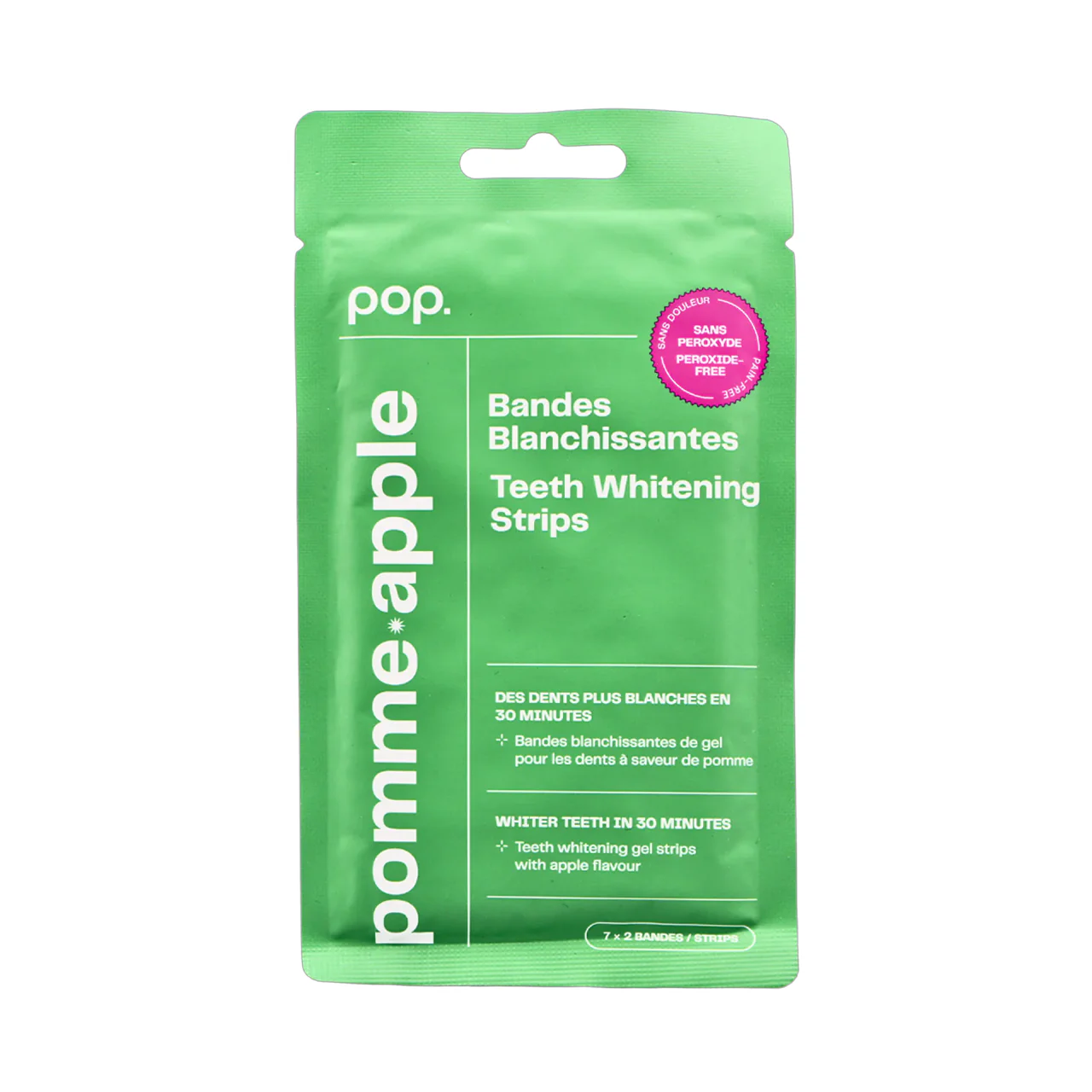 pop - Teeth Whitening Strips, Apple | 7 x 2 Strips
