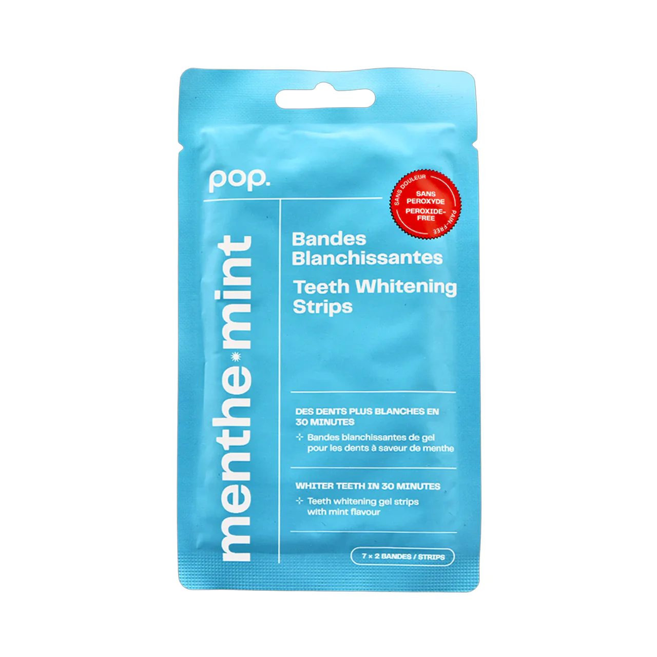 pop - Teeth Whitening Strips, Mint | 7 x 2 Strips