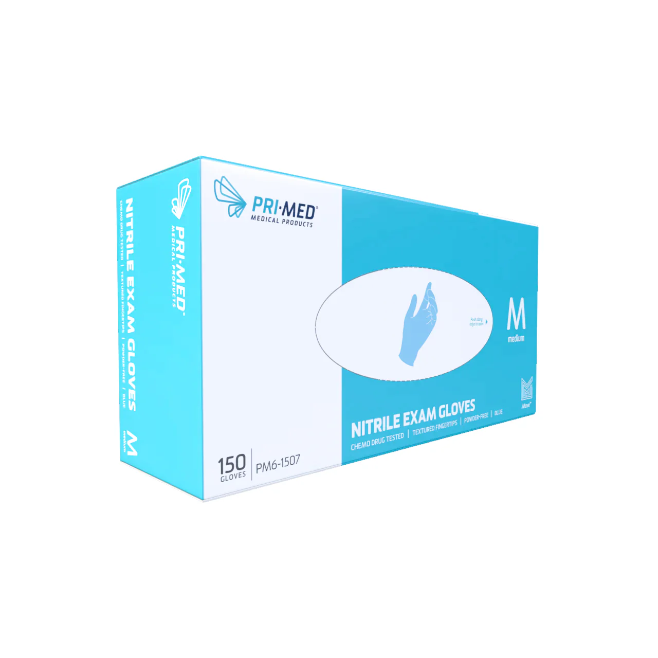 PRI-MED - Nitrile Exam Gloves - Medium | 200 Gloves x 1 Box