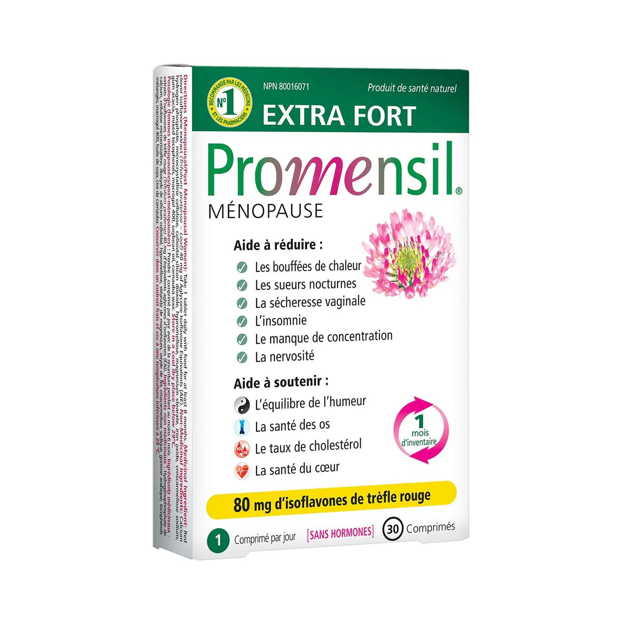 Promensil - Menopause 80mg Red Clover Isoflavones, Extra Strength | 30 Tablets - Image 2