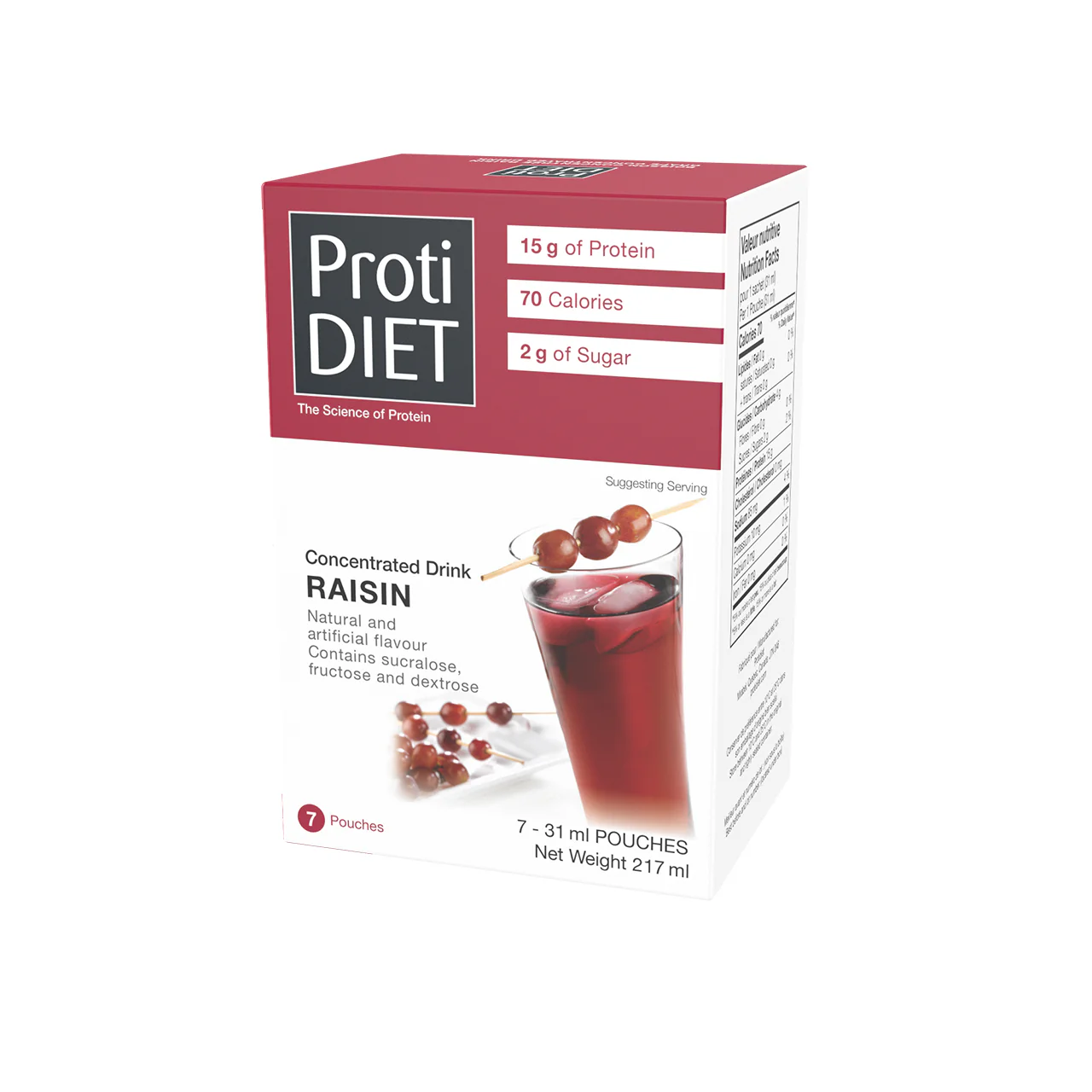 ProtiDiet - Concentrated Grape Drink | 7 x 31 mL