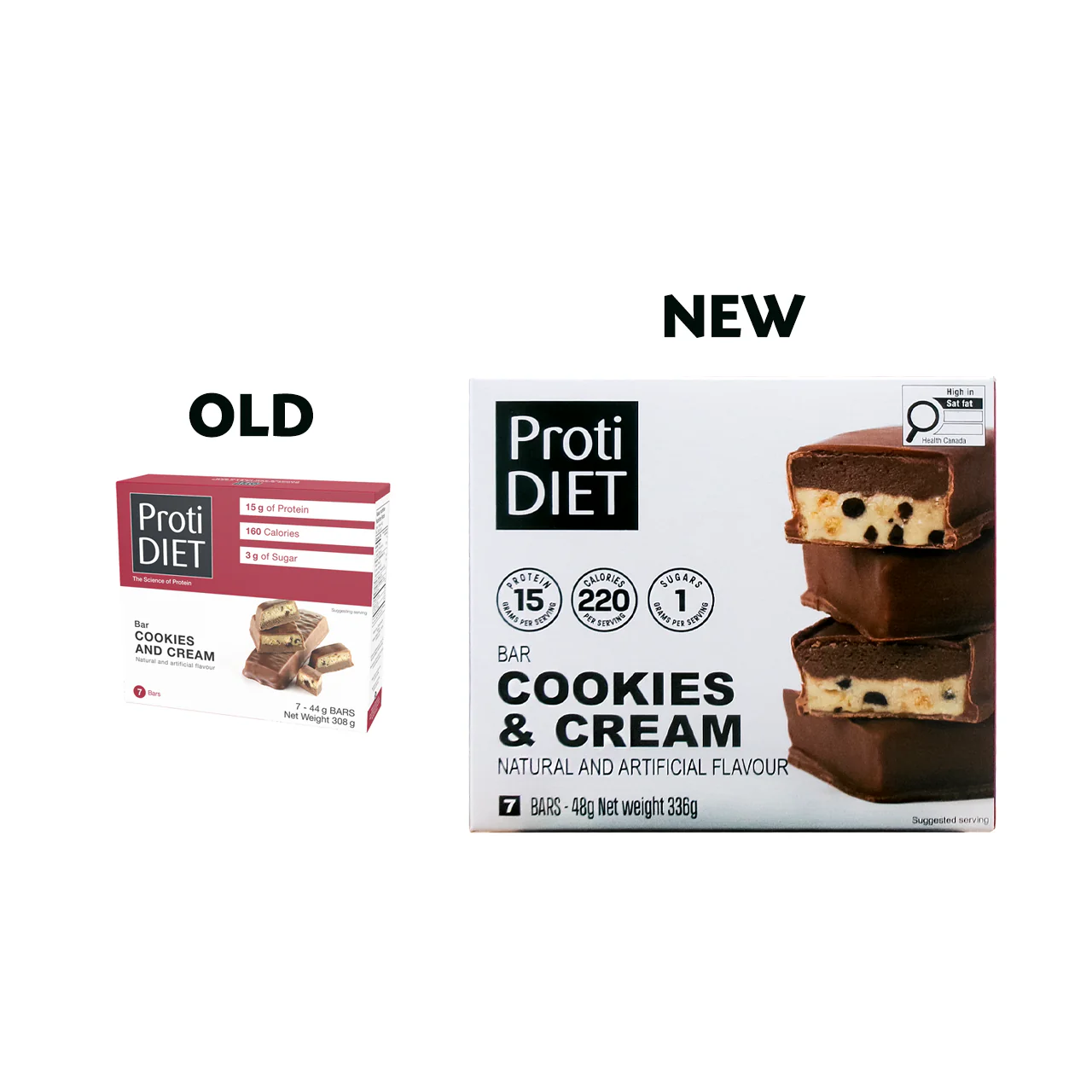 ProtiDiet - Cookies & Cream Bars | 7 x 48 g - Image 4