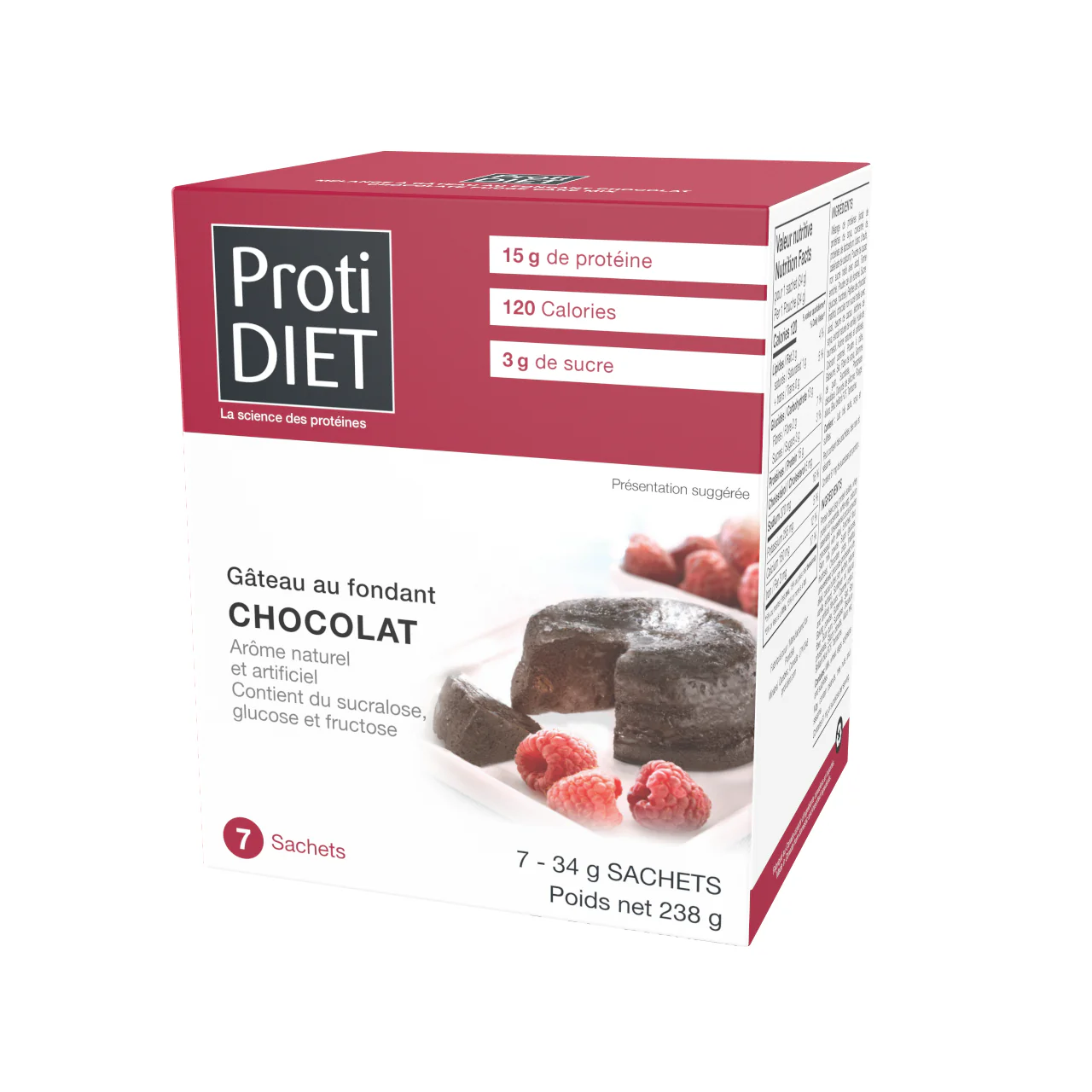 ProtiDiet - Fudge Cake Mix | 7 x 34 g