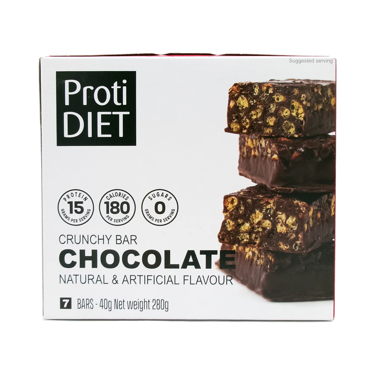 ProtiDiet - Crunchy Bar Chocolate with Cereal | 7 x 40 g