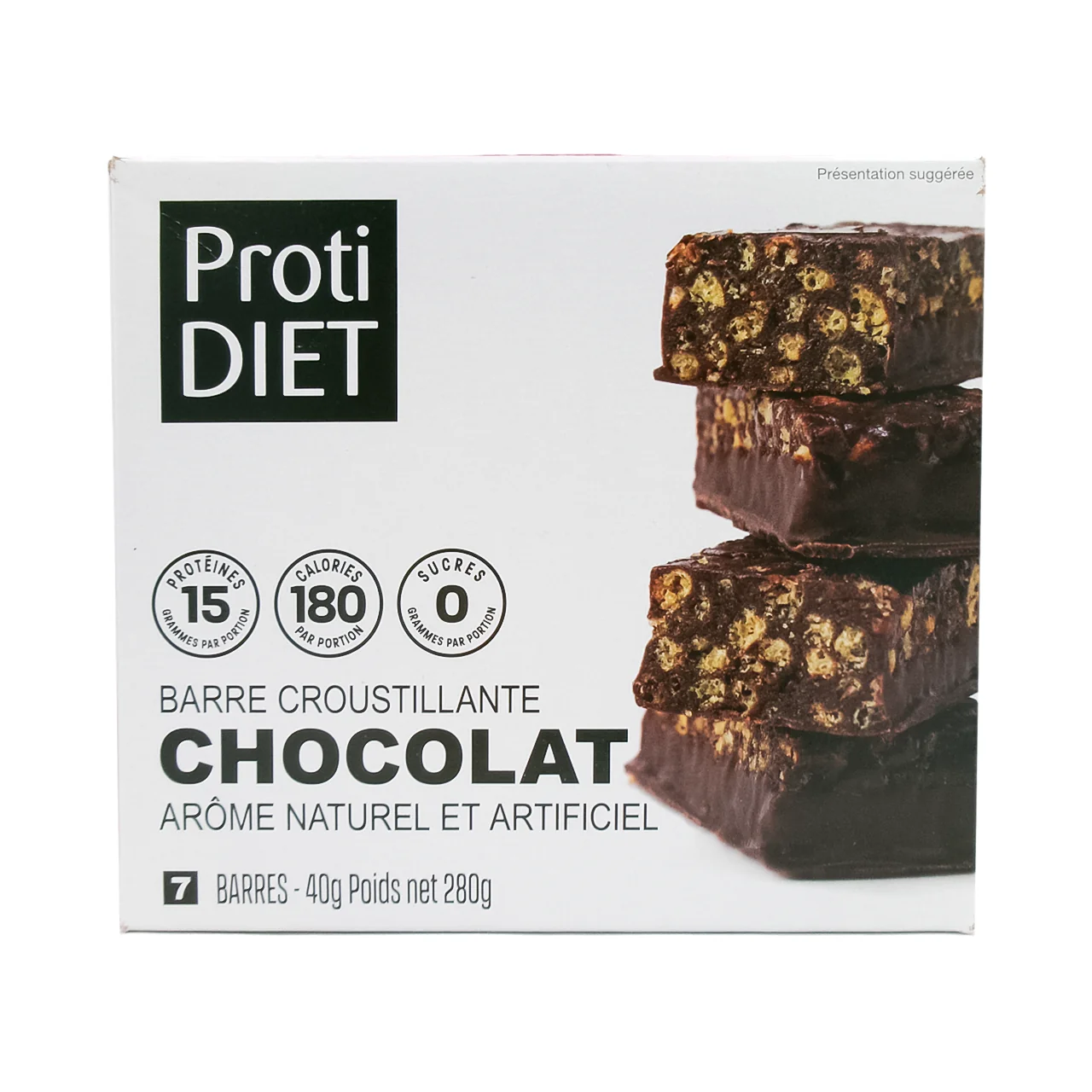 ProtiDiet - Crunchy Bar Chocolate with Cereal | 7 x 40 g - Image 2