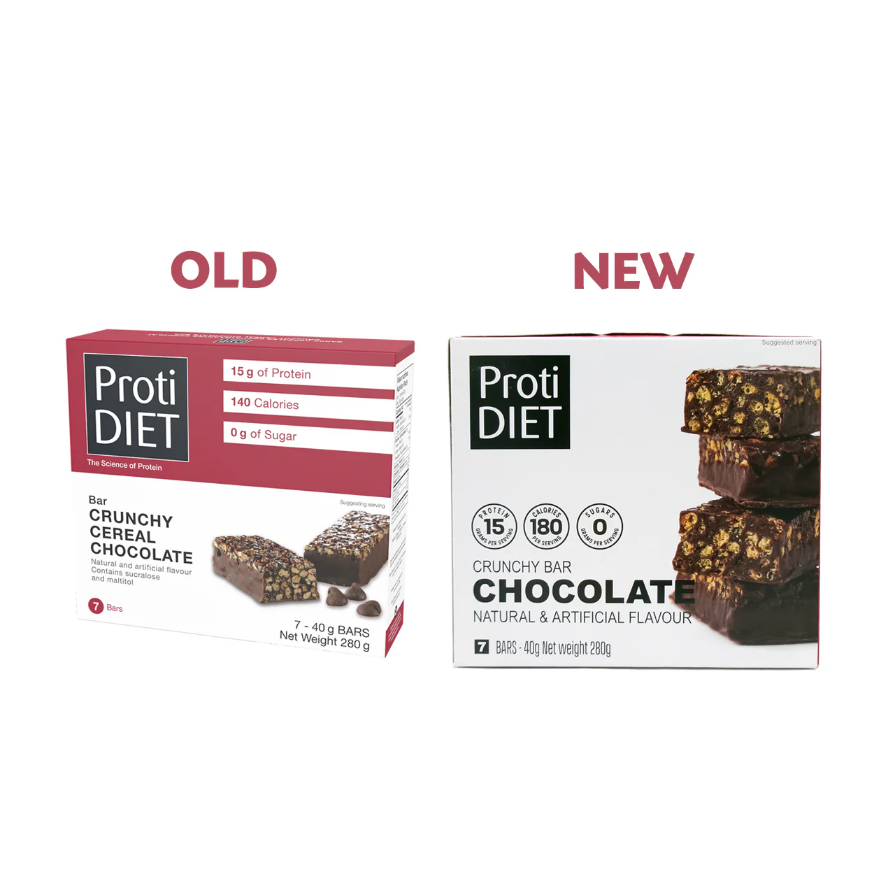 ProtiDiet - Crunchy Bar Chocolate with Cereal | 7 x 40 g - Image 3