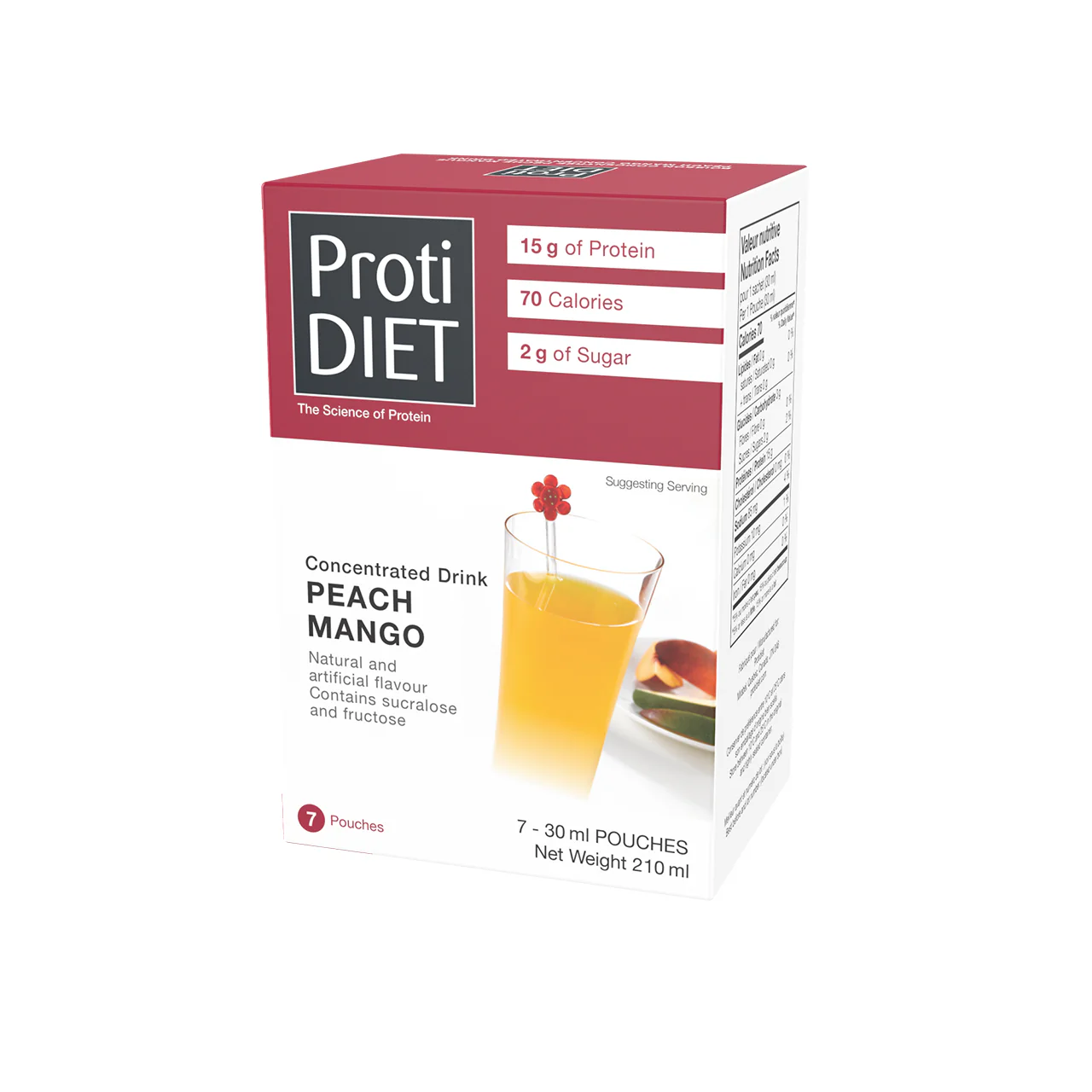 ProtiDiet - Peach Mango Concentrated Drink | 210 mL