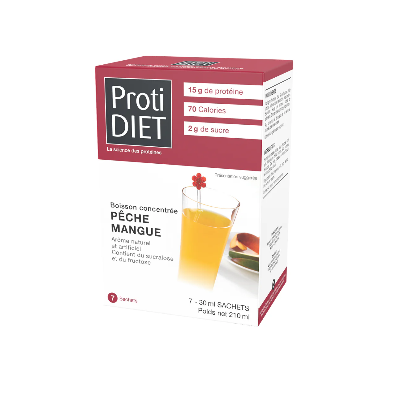 ProtiDiet - Peach Mango Concentrated Drink | 210 mL - Image 2