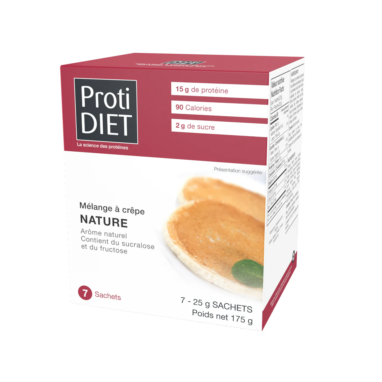 ProtiDiet - Protein Pancake Mix | 7 x 25 g - Image 2
