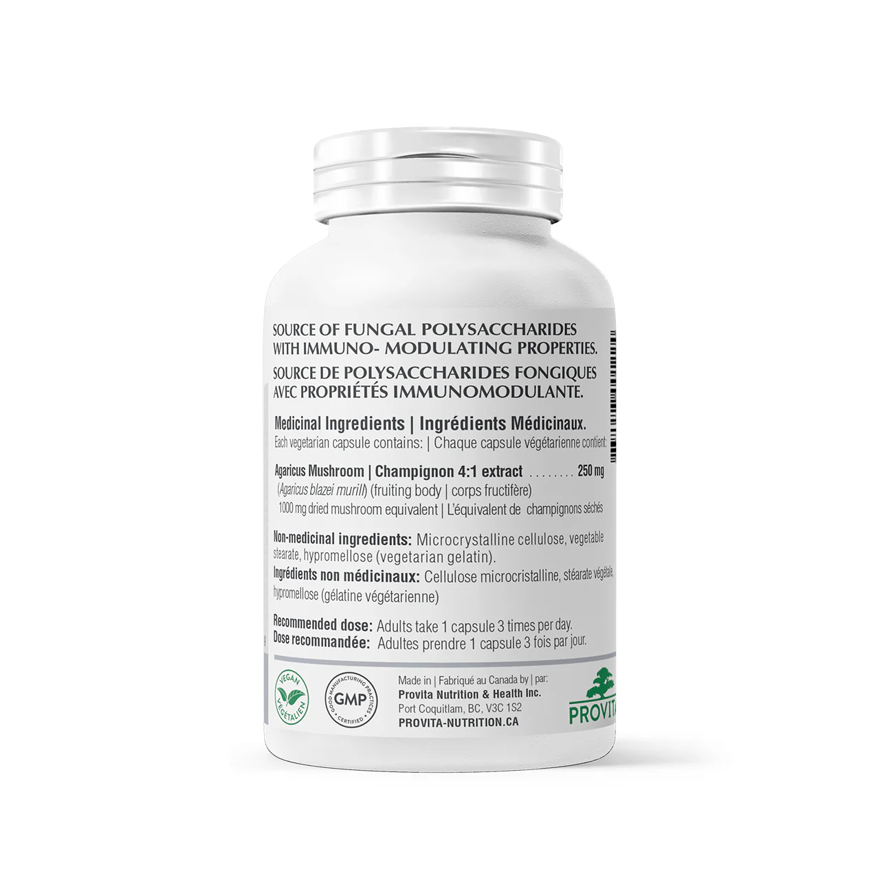 Provita - Agaricus 1000 | 90 Capsules - Image 3