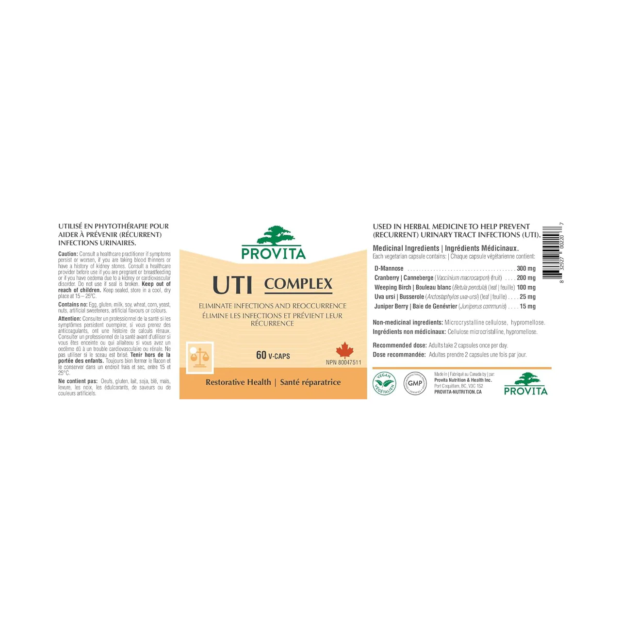 Provita - UTI Complex | 60 Veggie Capsules - Image 2