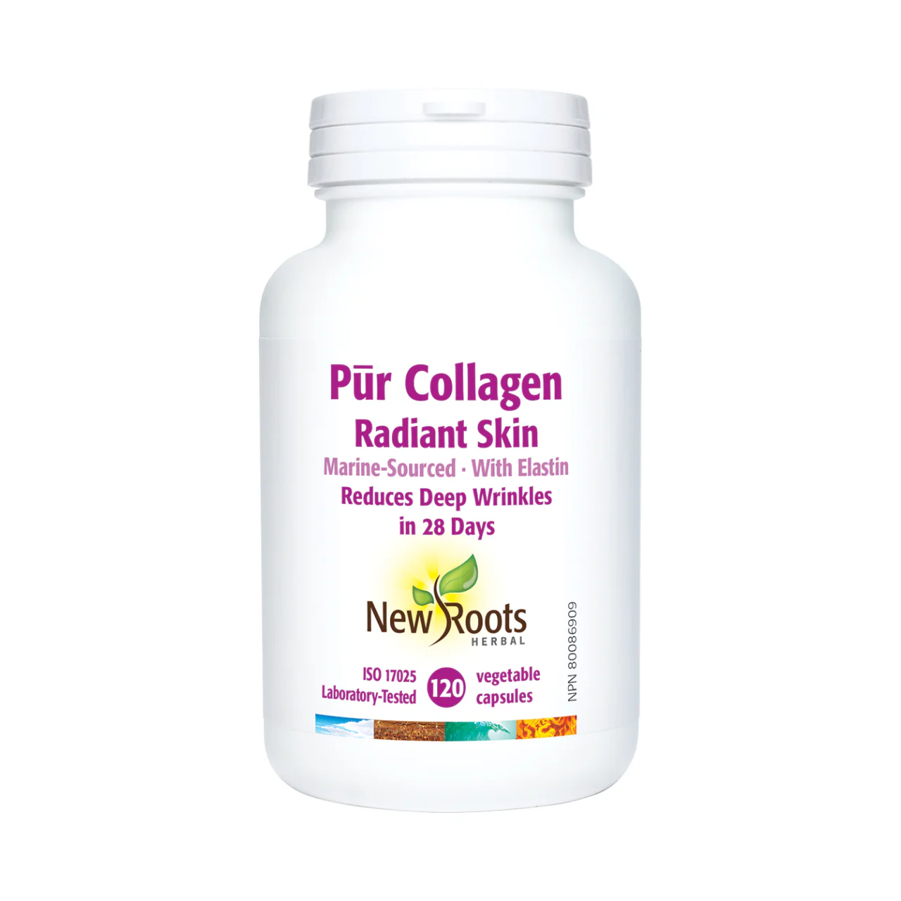 New Roots - Pūr Collagen Radiant Skin 500 mg | 120 Capsules