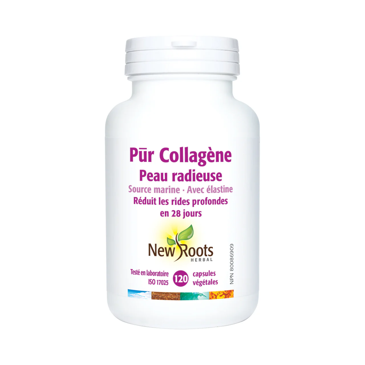 New Roots - Pūr Collagen Radiant Skin 500 mg | 120 Capsules - Image 2