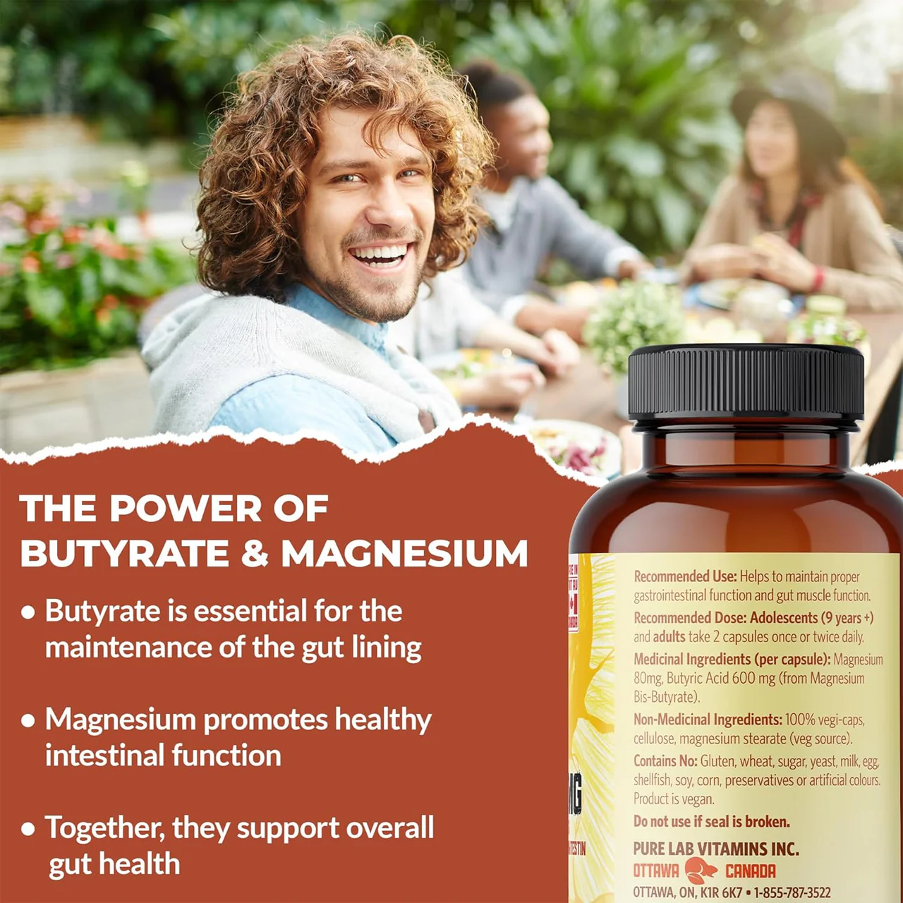 Pure Lab - Magnesium Butyrate 680 mg | 120 Capsules - Image 3
