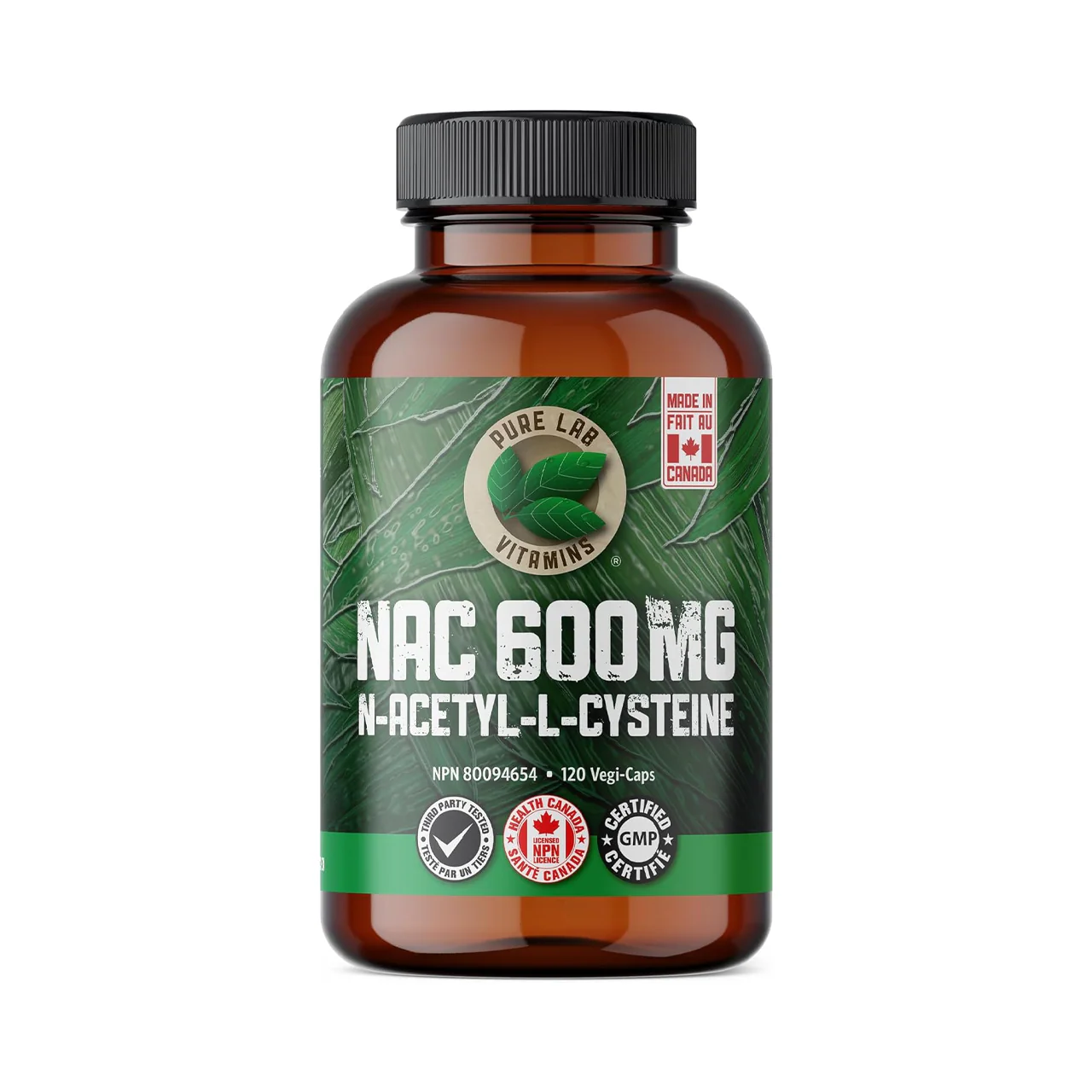 Pure Lab – NAC (N-Acetyl-L-Cysteine) 600 mg | 120 Capsules
