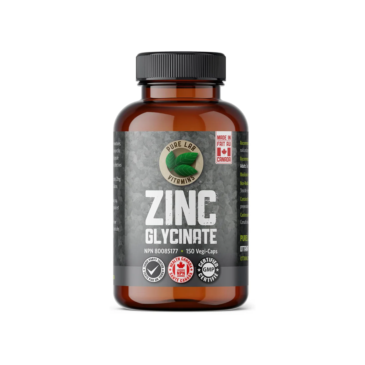 Pure Lab - Zinc Glycinate 23 mg | 150 Capsules