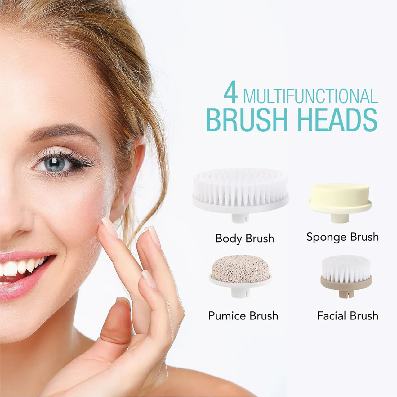 Pursonic - Advanced Back, Body & Facial Cleansing Brush with Extended Handle - Image 3