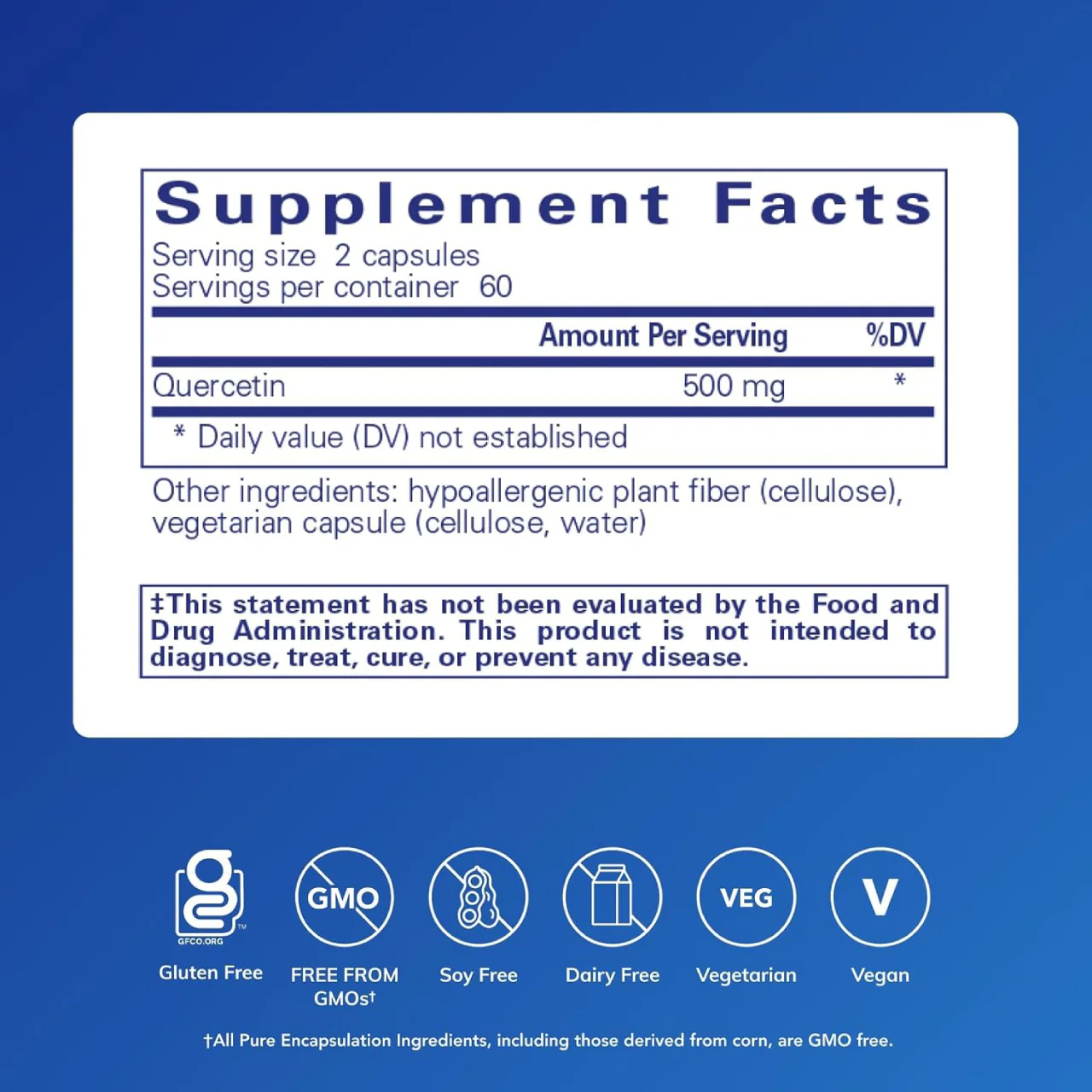 Pure Encapsulations - Quercetin | 120 Capsules - Image 2