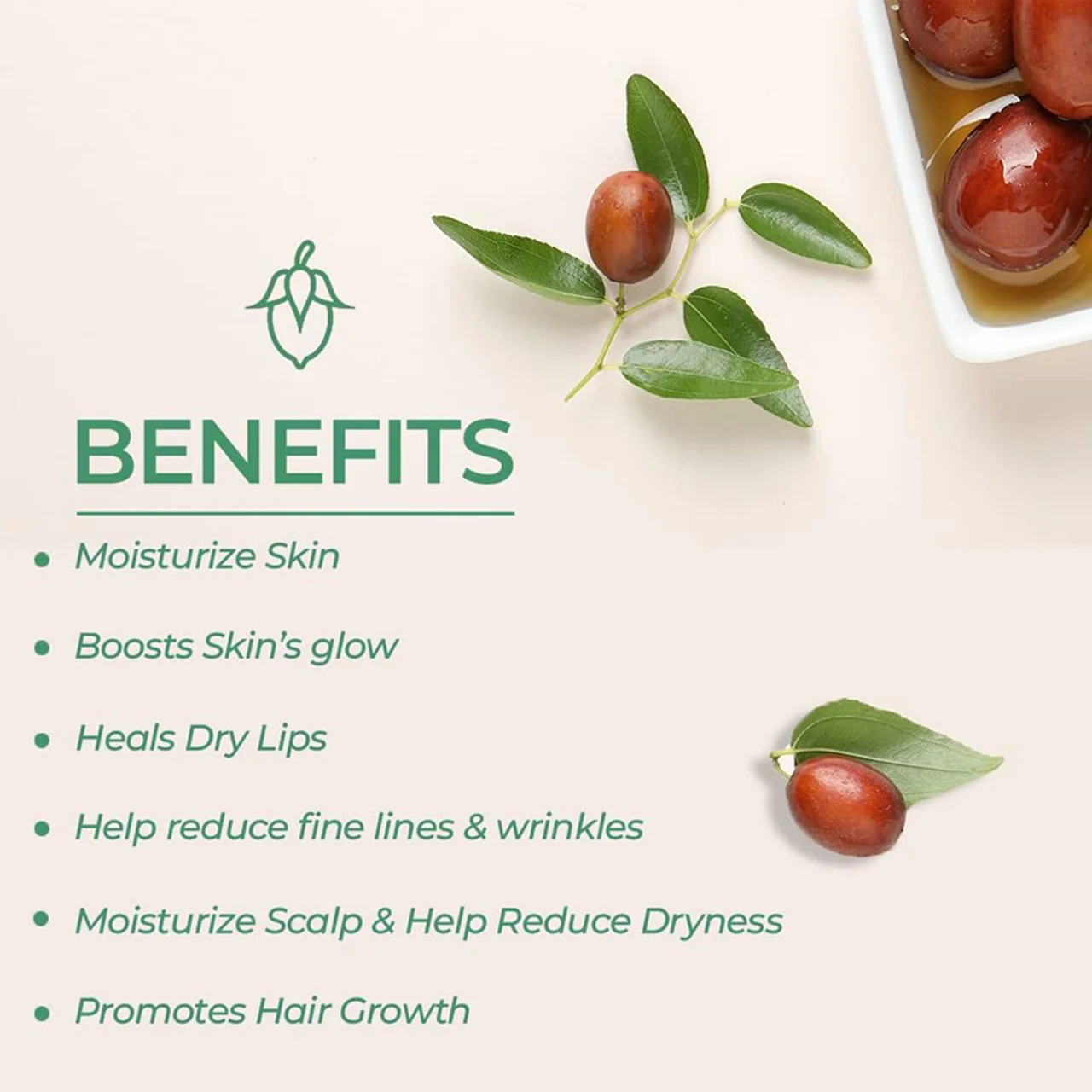 Refresh Botanicals - Certified Organic & Cold Pressed Jojoba Oil | 90 mL - Image 2