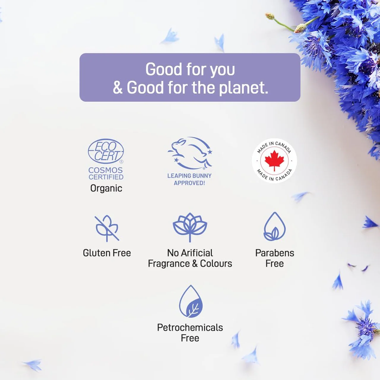 Refresh Botanicals - Hydrating Facial Cleanser, Cornflower & Cucumber | 100 mL - Image 6