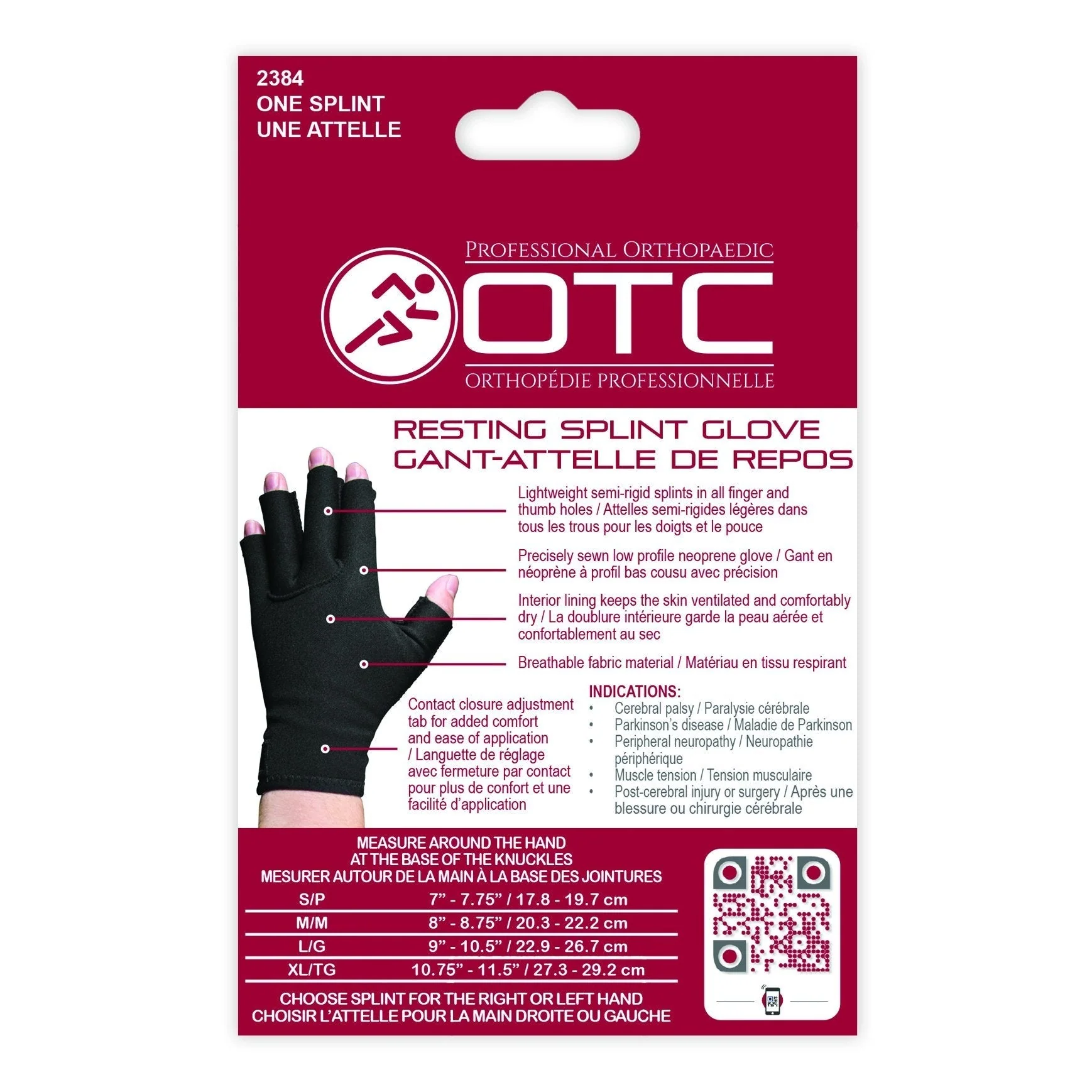 OTC - Resting Splint Glove Black