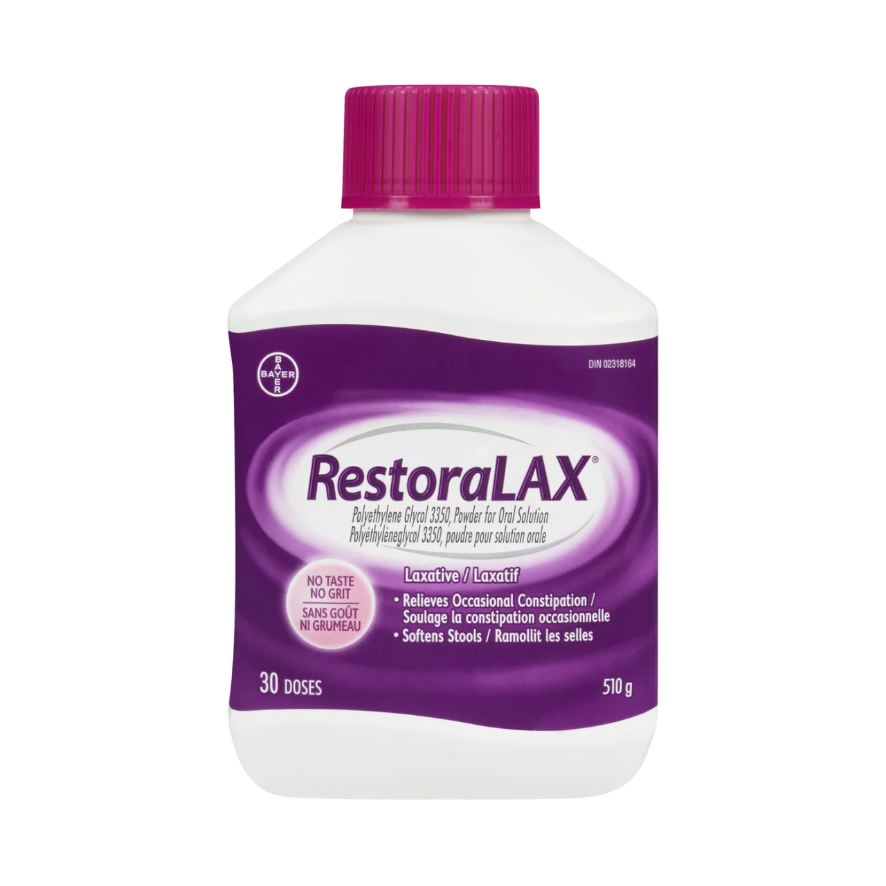 RestoraLAX - Polyethylene Glycol 3350 Powder for Oral Solution - 30 Daily Doses | 510 g