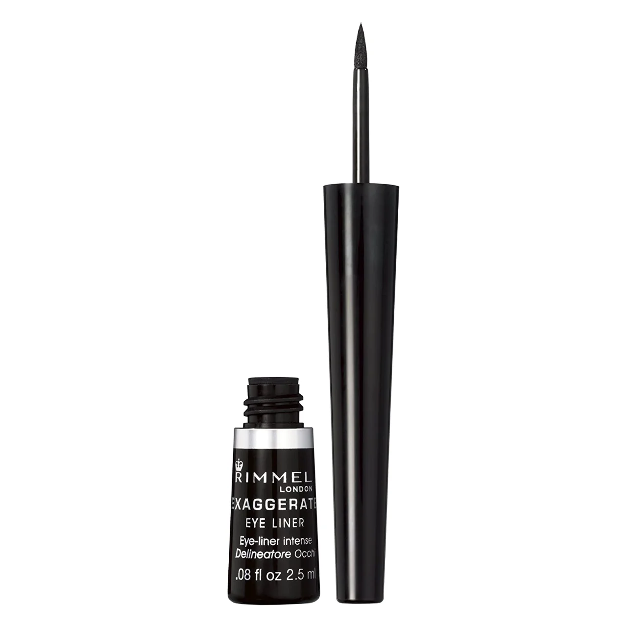 Rimmel London - Exaggerate Felt Tip Eyeliner - 001 Black | 2.5 mL