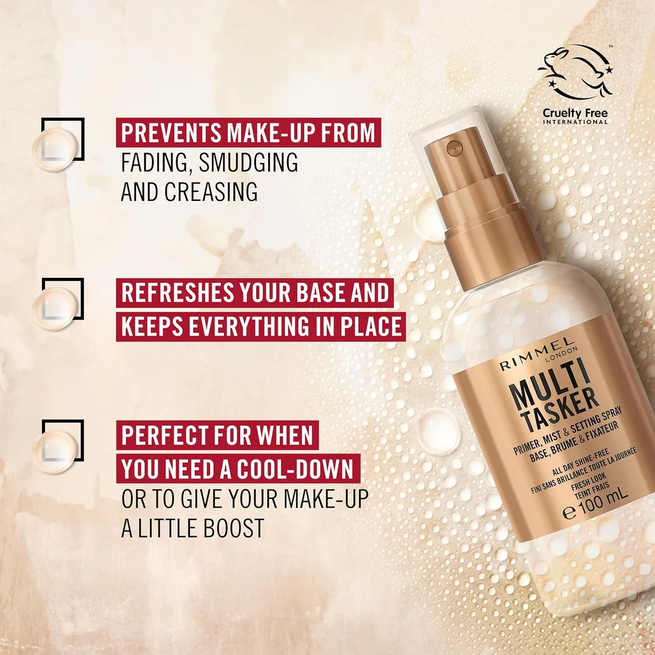 Rimmel London - Multi Tasker Primer Mist & Setting Spray | 100 mL - Image 3