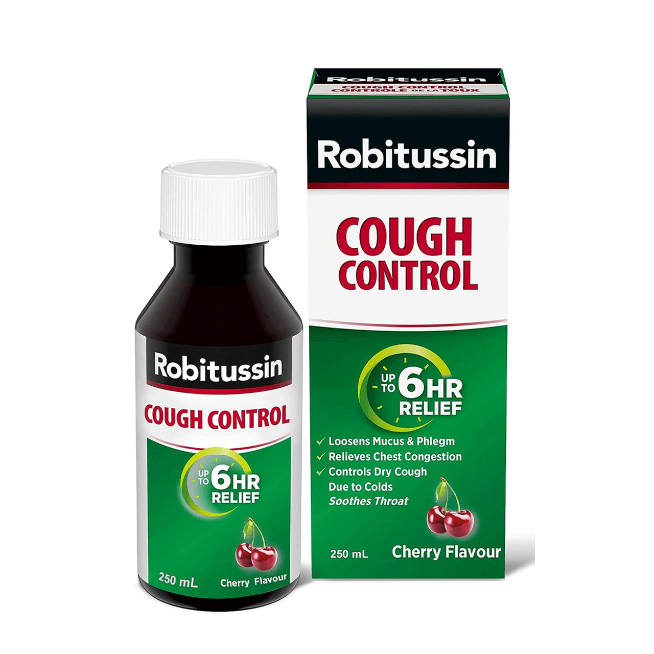 Robitussin - Cough Control 6HR - Cherry Flavour | 250 mL