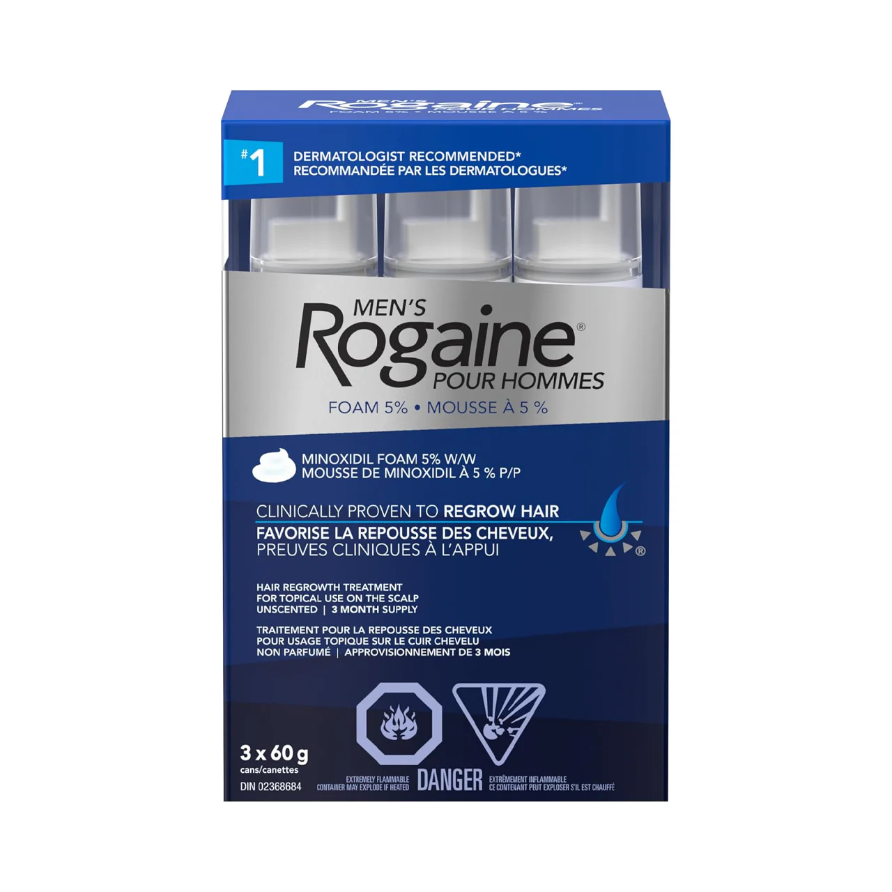 Men's Rogaine - Hair Regrowth Foam Treatment | 3 Pack