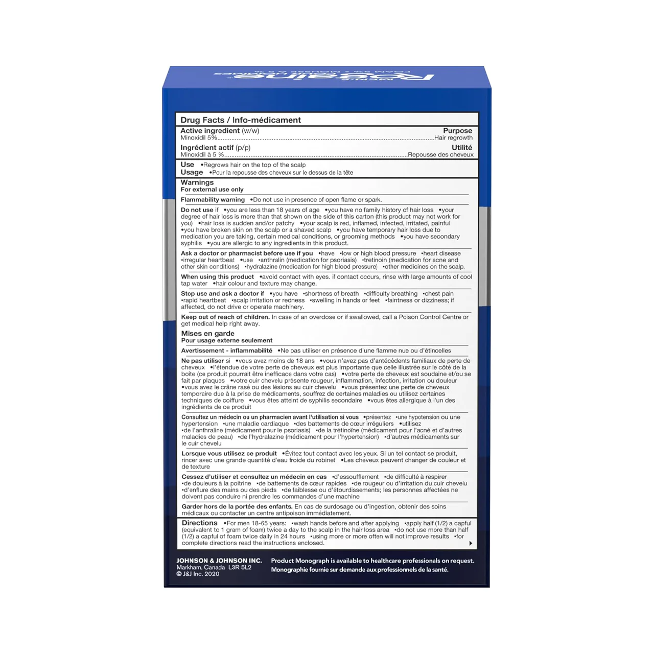 Men's Rogaine - Hair Regrowth Foam Treatment | 3 Pack - Image 3