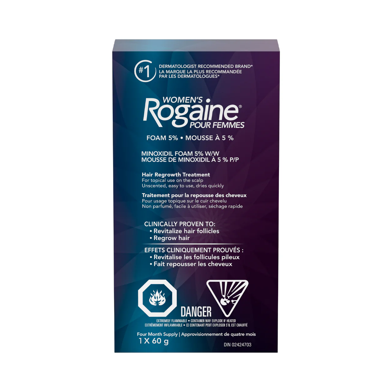 Rogaine - Women's Hair Regrowth Treatment - Minoxidil Foam 5% | 2 Month Supply - 1 x 60 g