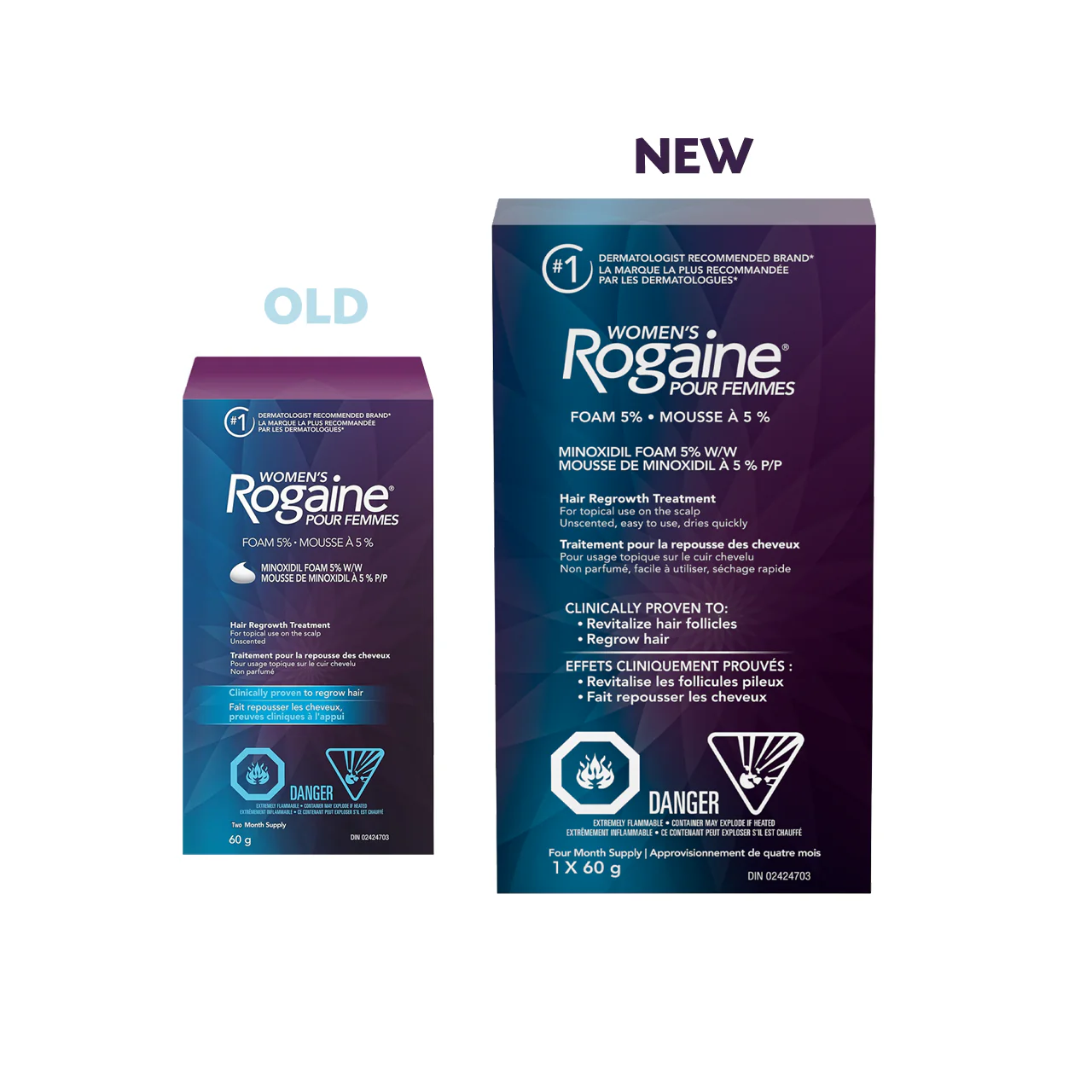 Rogaine - Women's Hair Regrowth Treatment - Minoxidil Foam 5% | 2 Month Supply - 1 x 60 g - Image 3