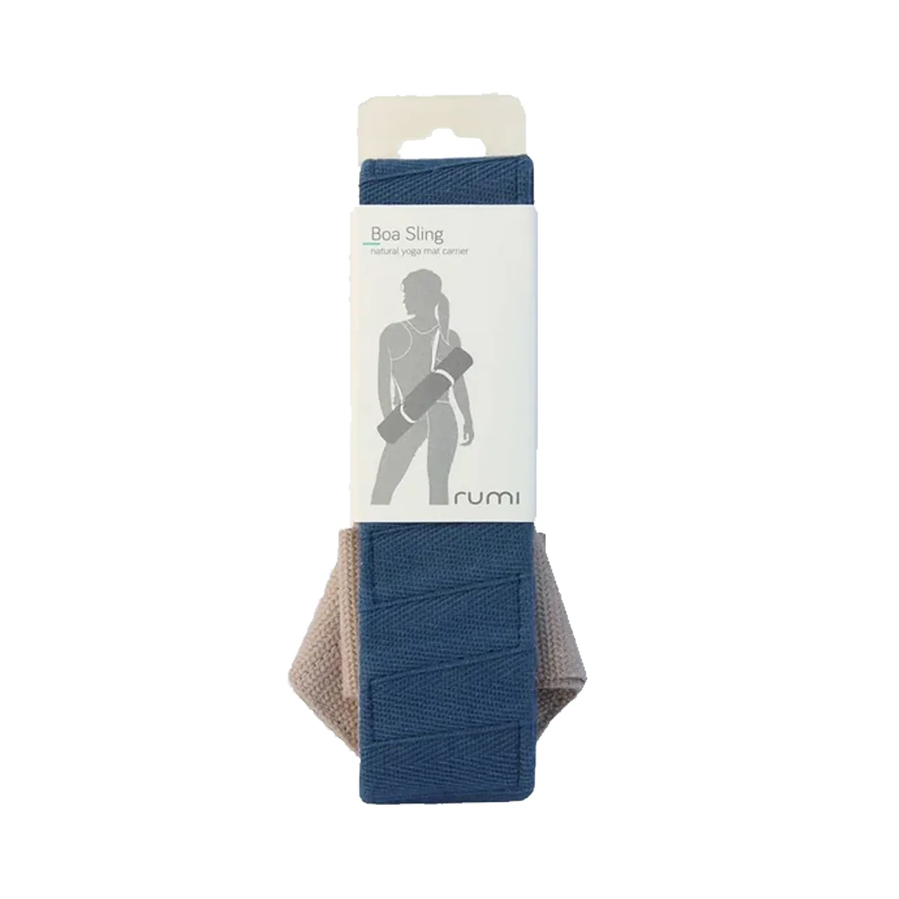 Rumi Earth - Boa Sling Yoga Mat Carrier | Ikat-Midnight