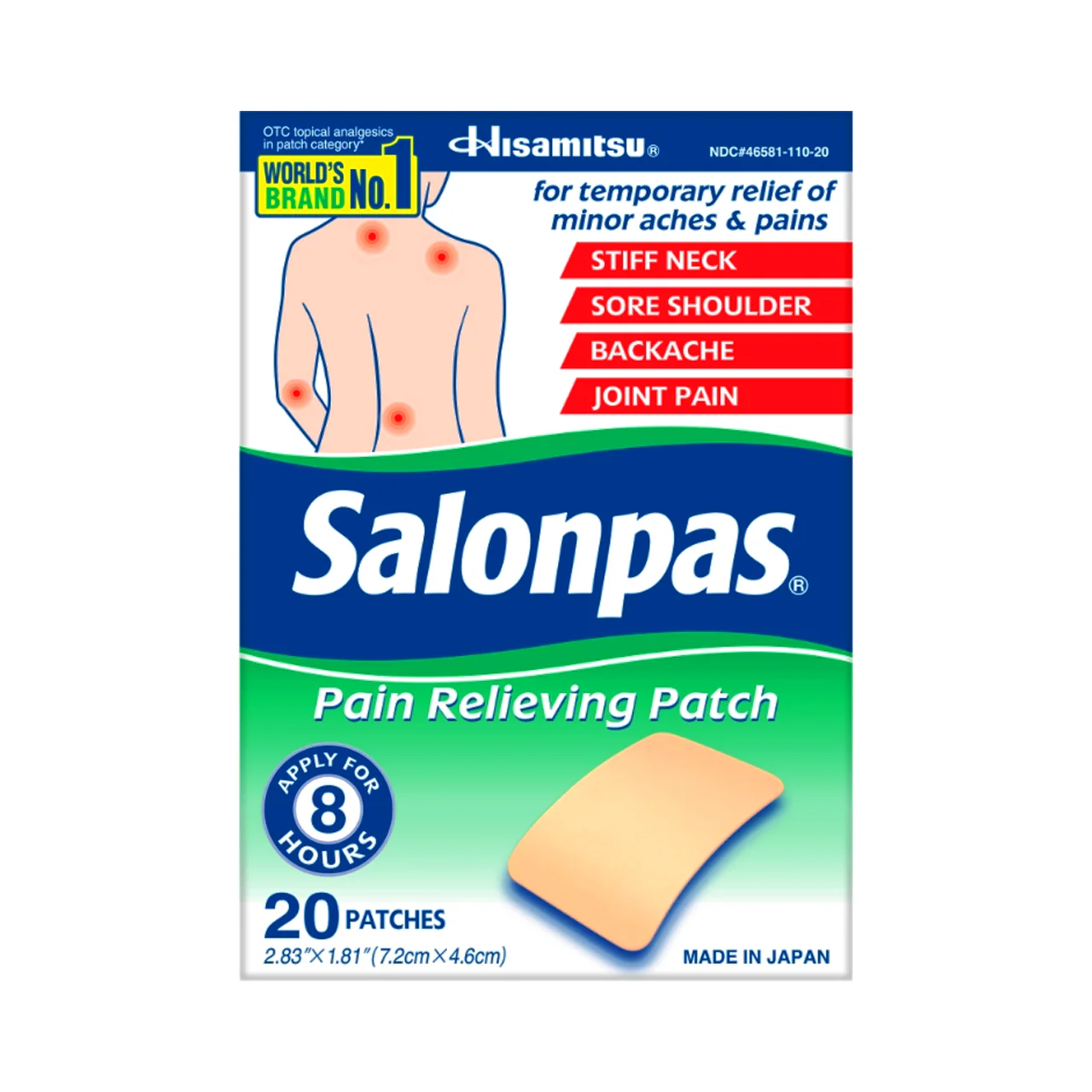 Salonpas - Pain Relieving Patch | 20 Patches