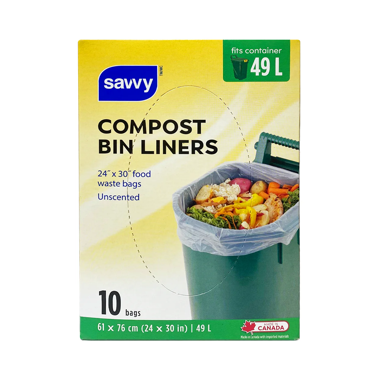 Savvy - Compost Bin Liners 49L | 10 Bags
