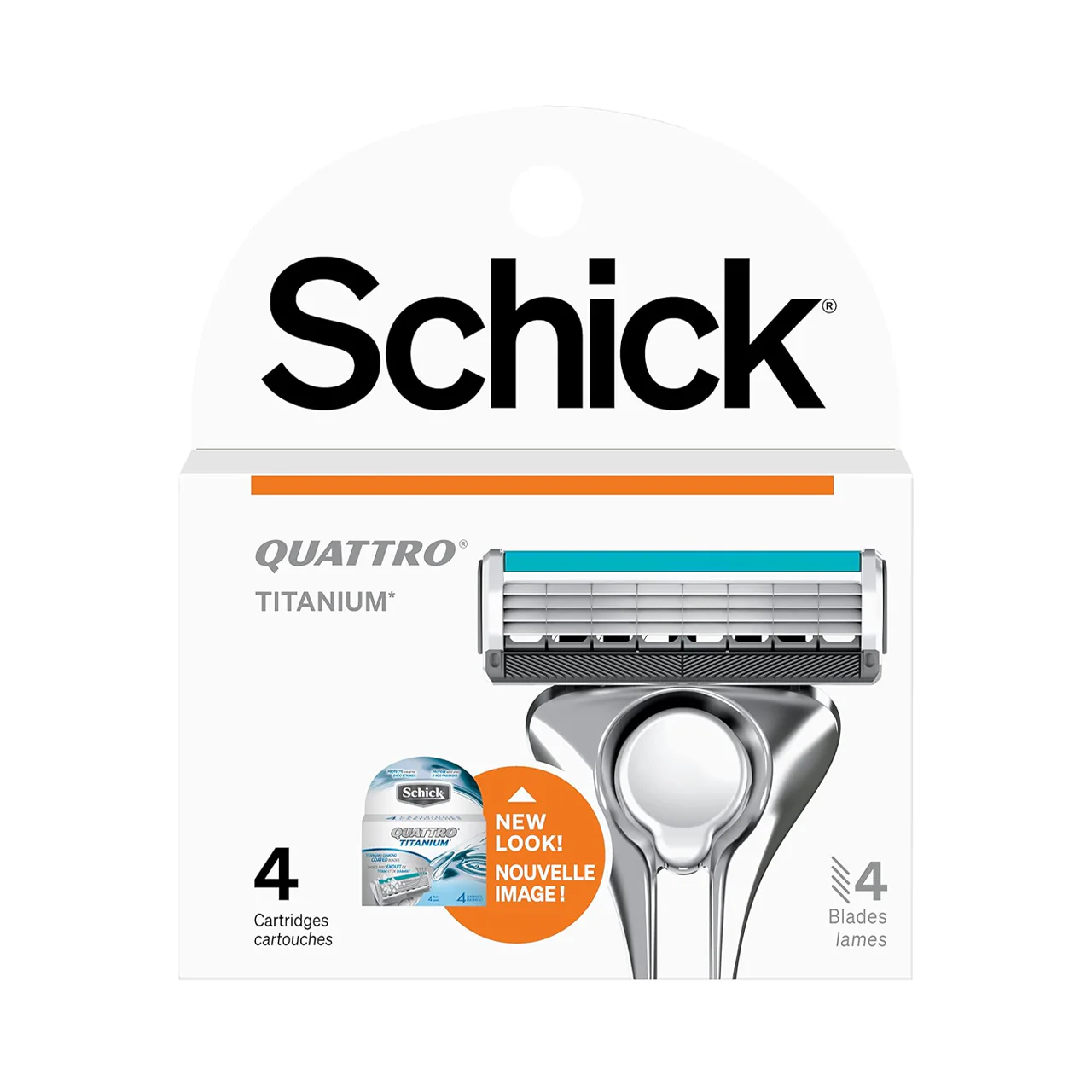 Schick - Quattro Titanium Refills | 4 Cartridges