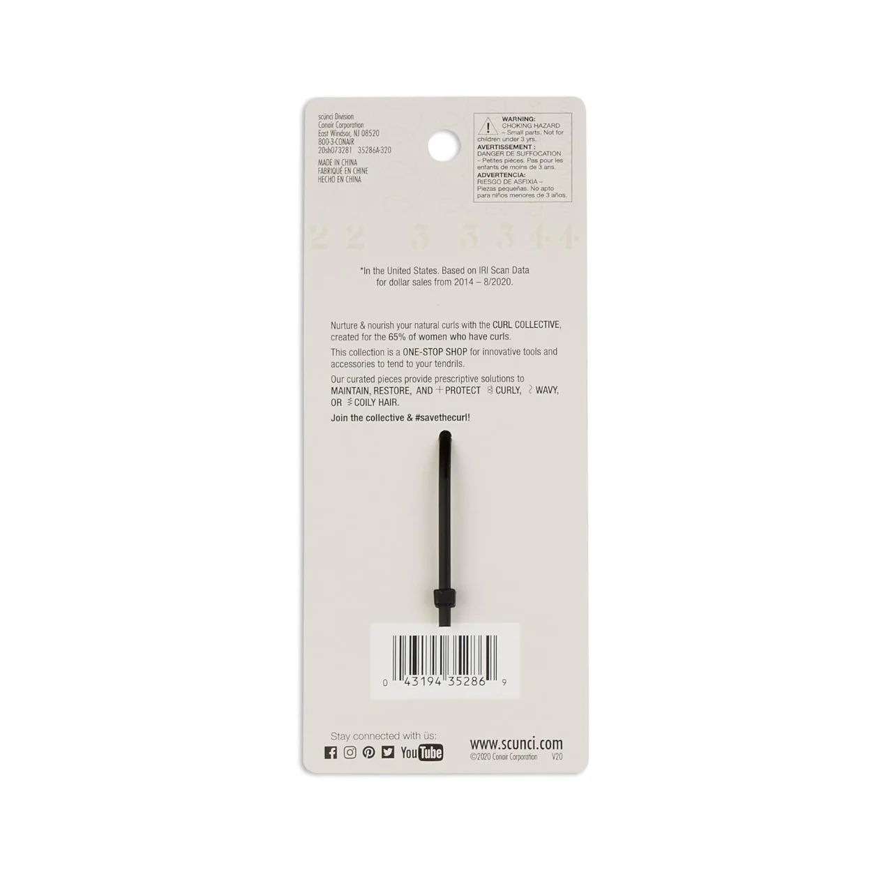 Scunci - The Curl Collective Wide Teeth Jaw Clip | 1 pc - Image 2