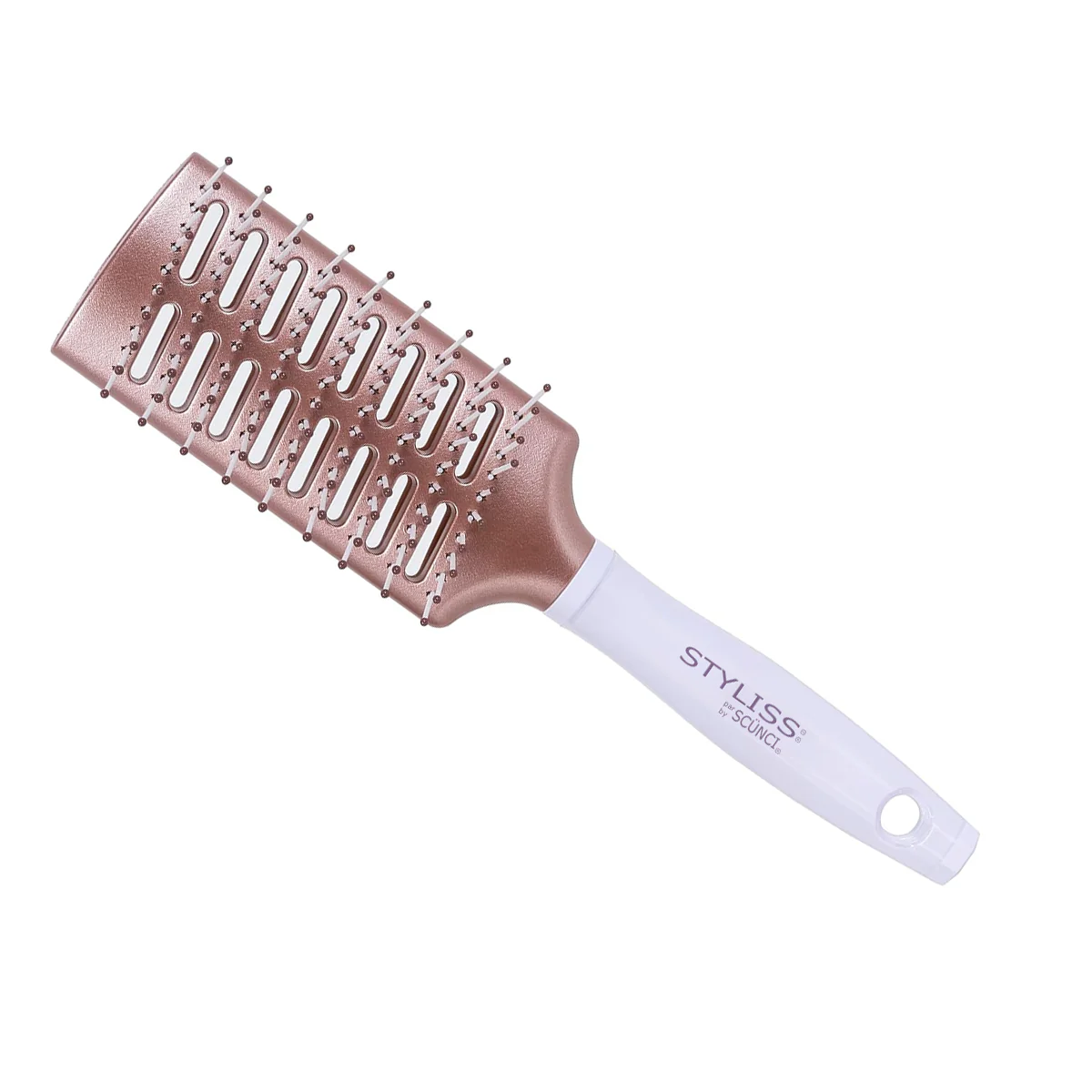 Scünci - Styliss Double Ceramic Hair Brush | 1 Pack - Image 2