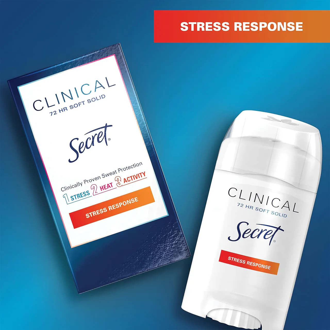 Secret - Clinical 72H Clear Gel Antiperspirant, Stress Response | 45 g - Image 2